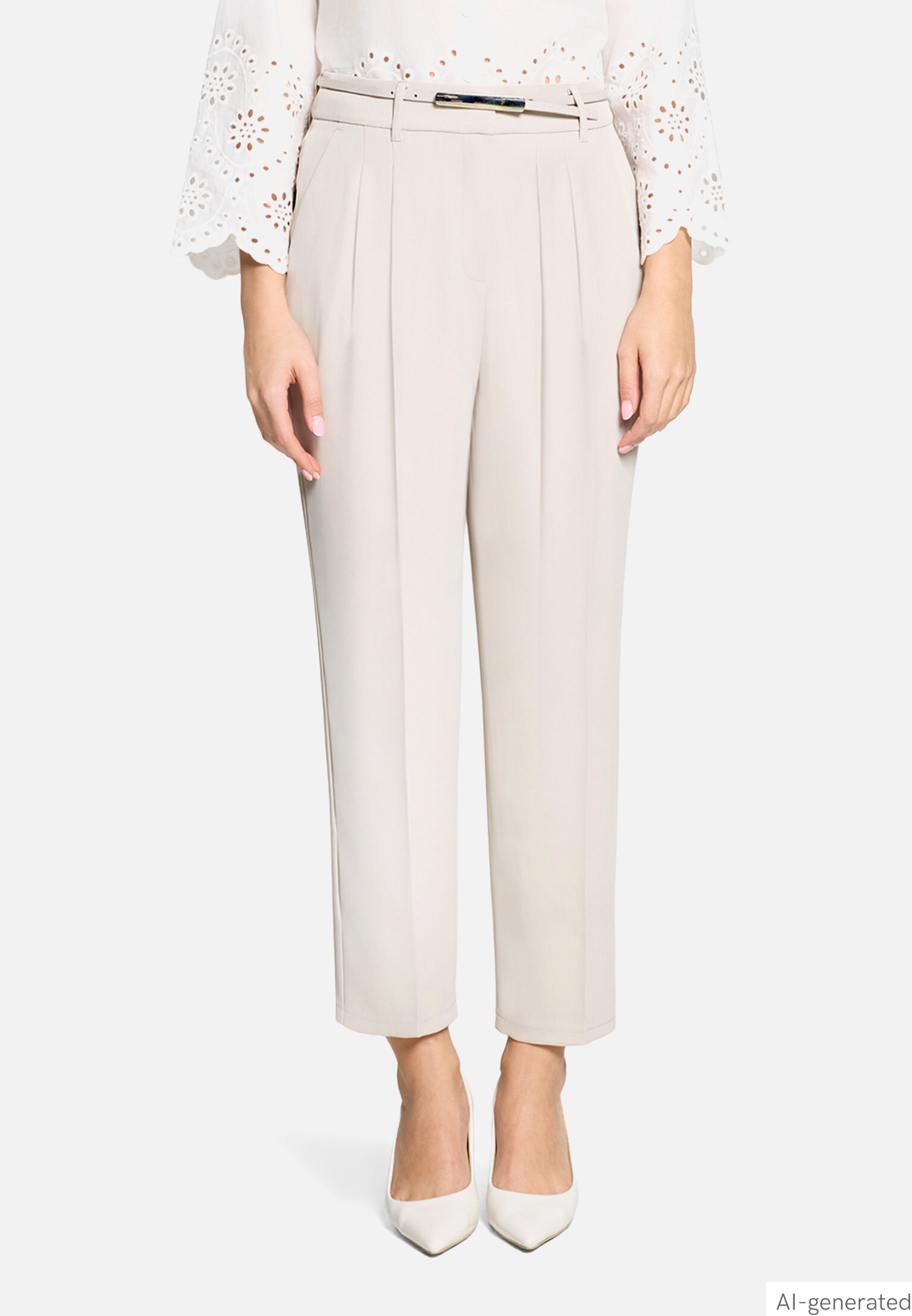 Stoffhose unifarben