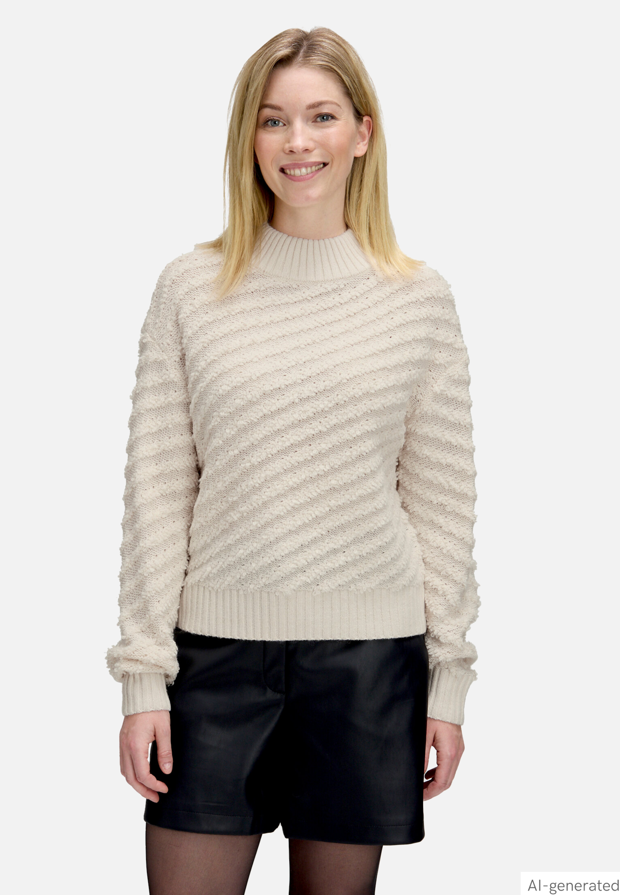 Strickpullover mit Struktur
