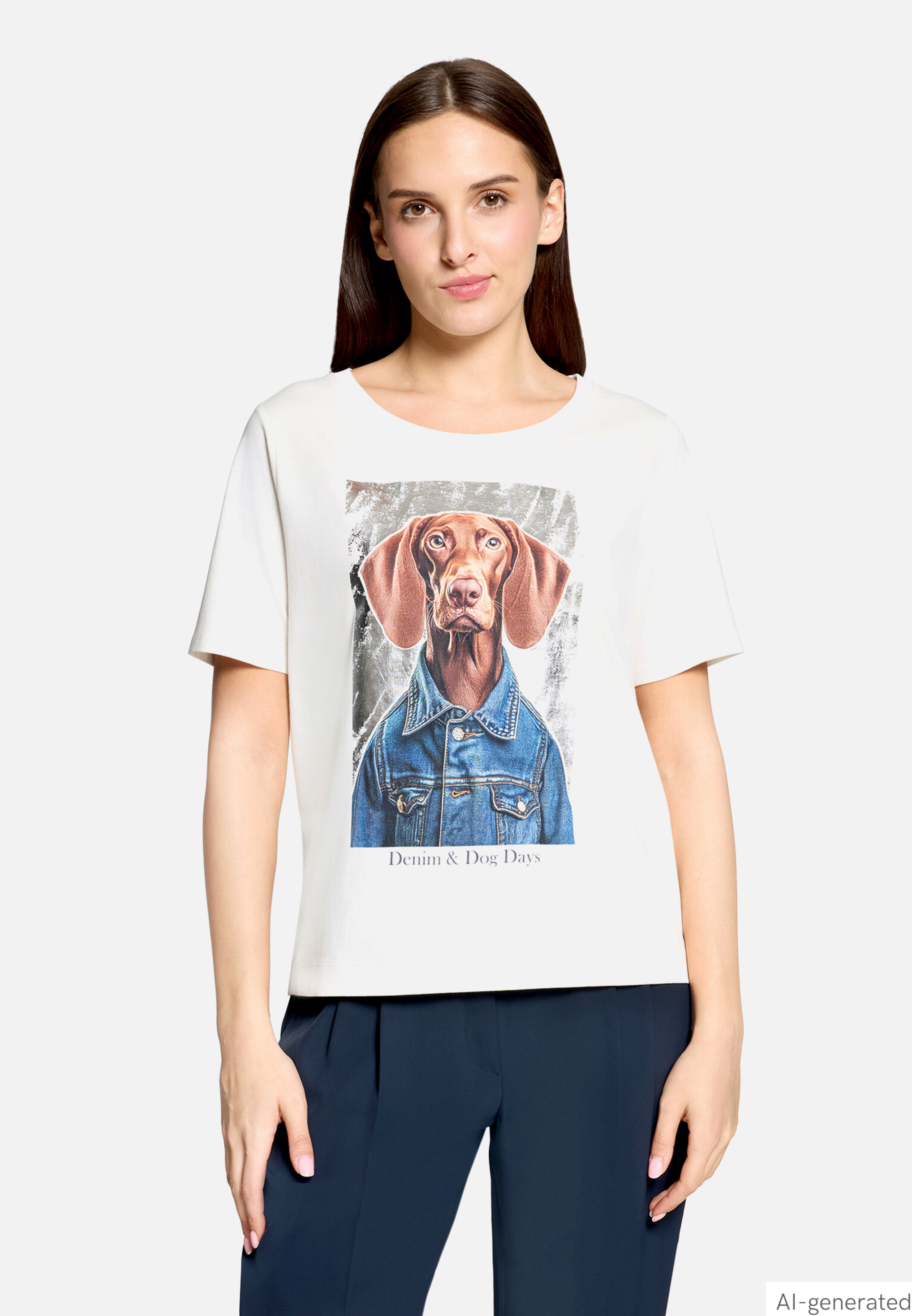 Casual-Shirt mit Aufdruck