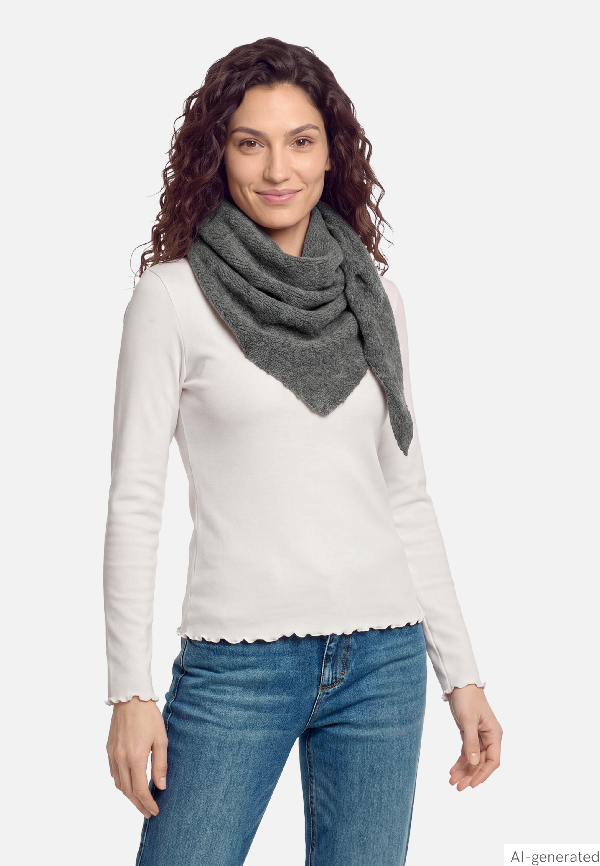 Basic-Schal mit Effektgarn