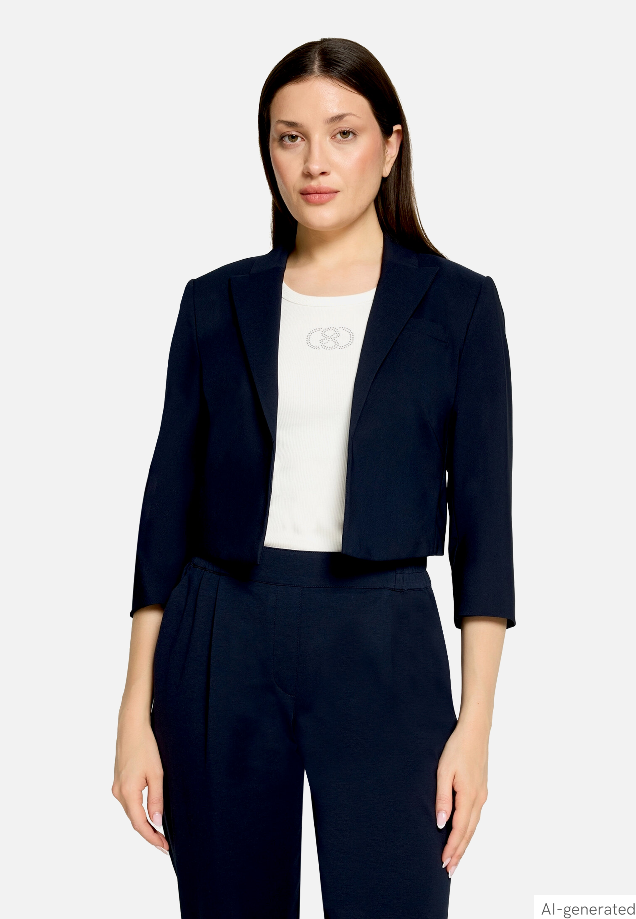 Kurzblazer mit 3/4 Arm