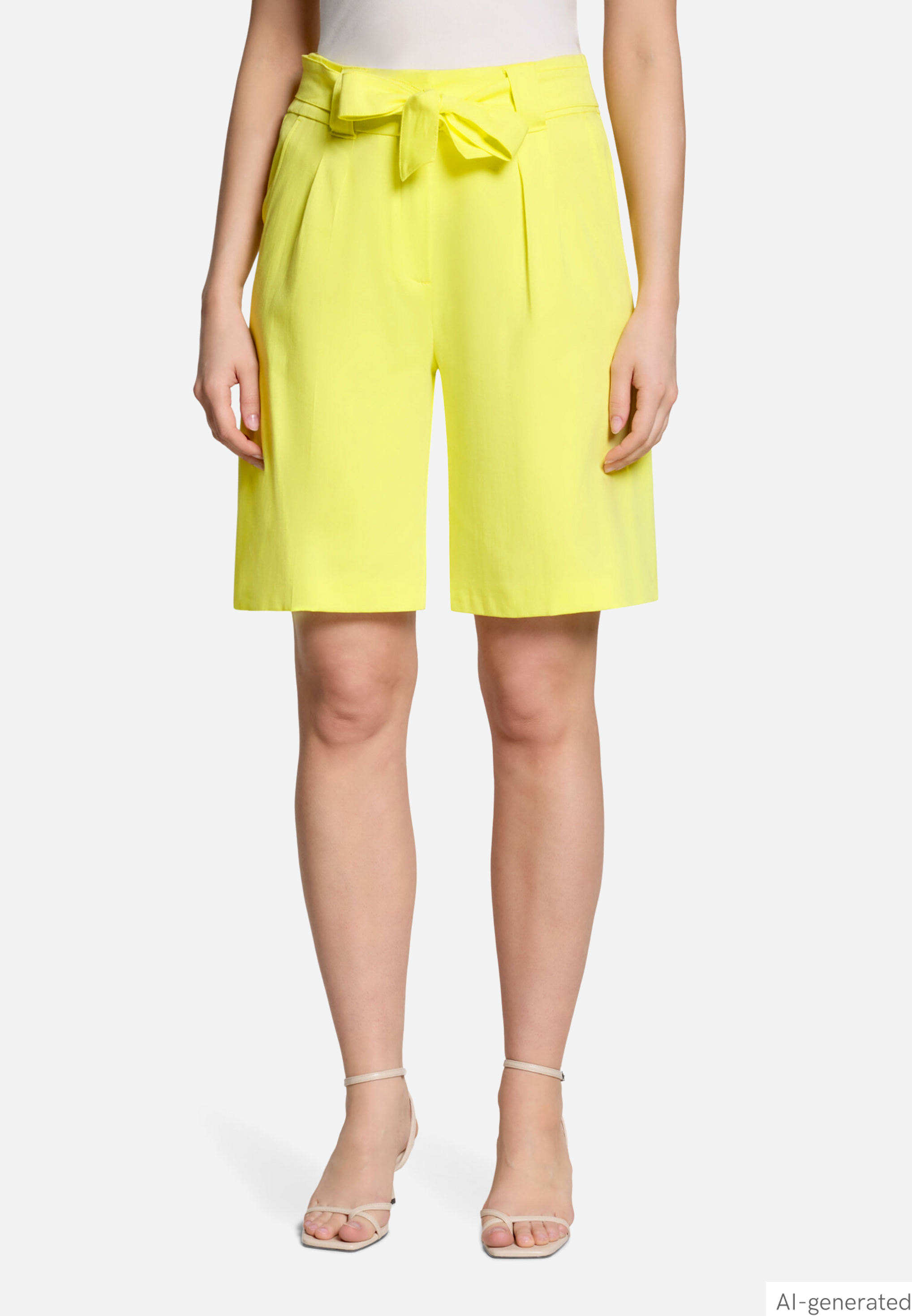 Shorts mit Bundfalten