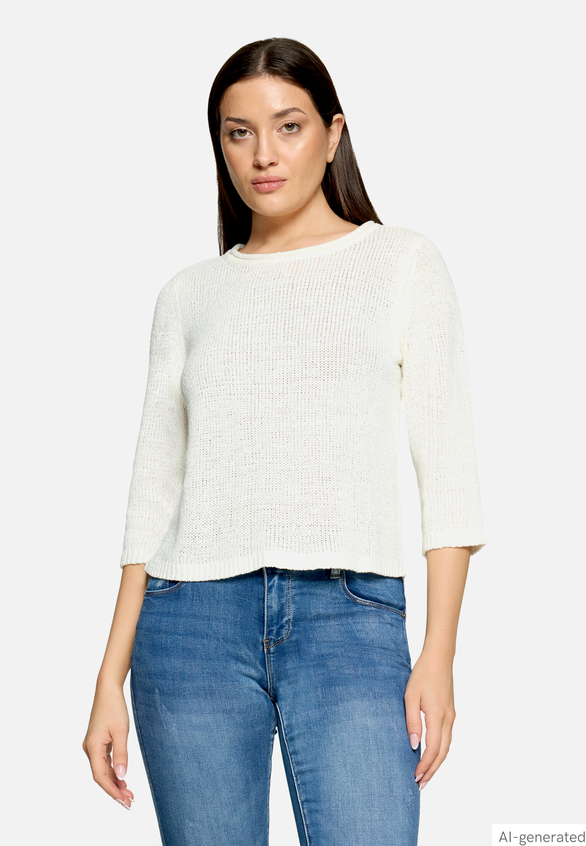 Strickpullover mit 3/4 Arm