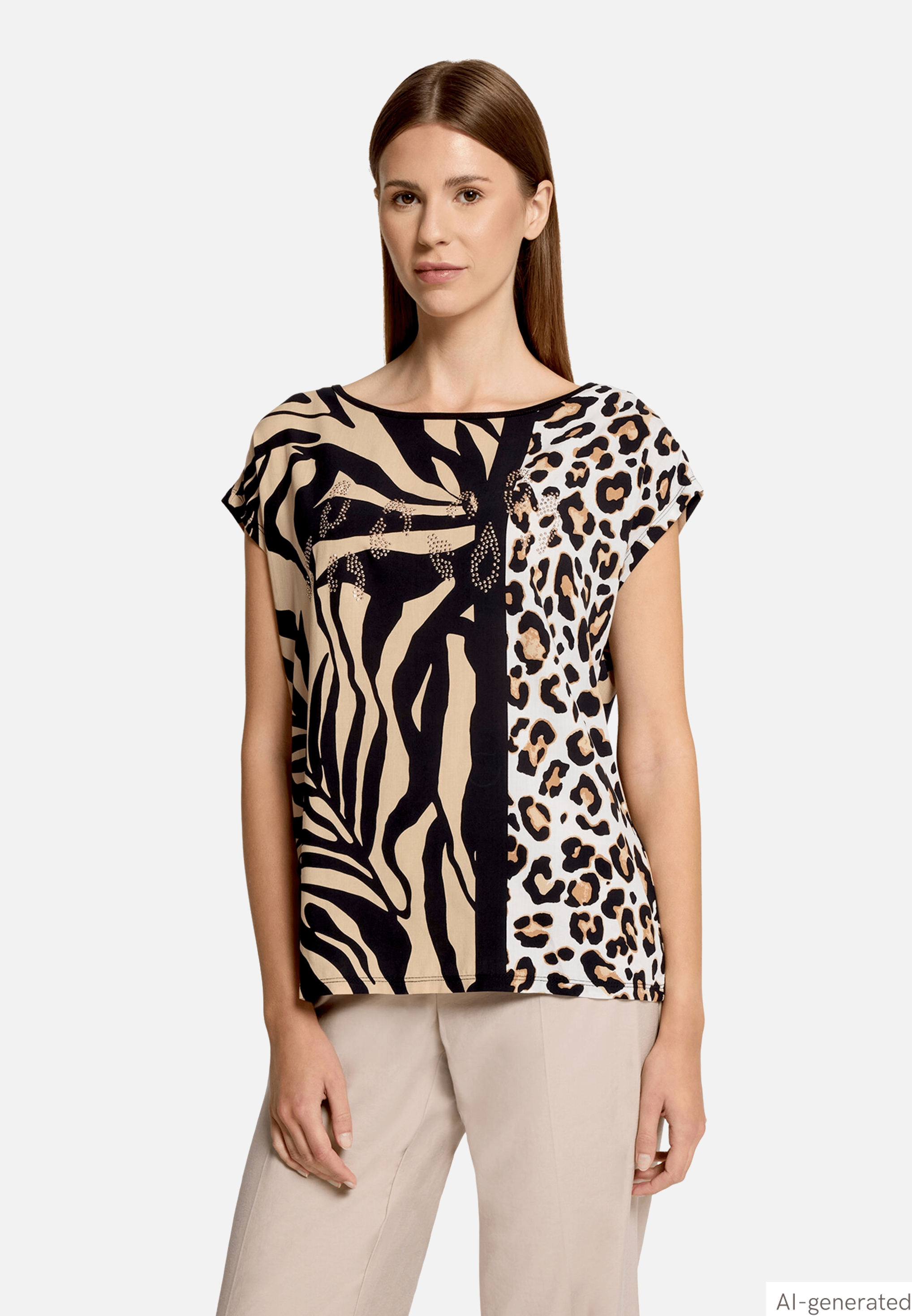 Casual-Shirt mit Aufdruck