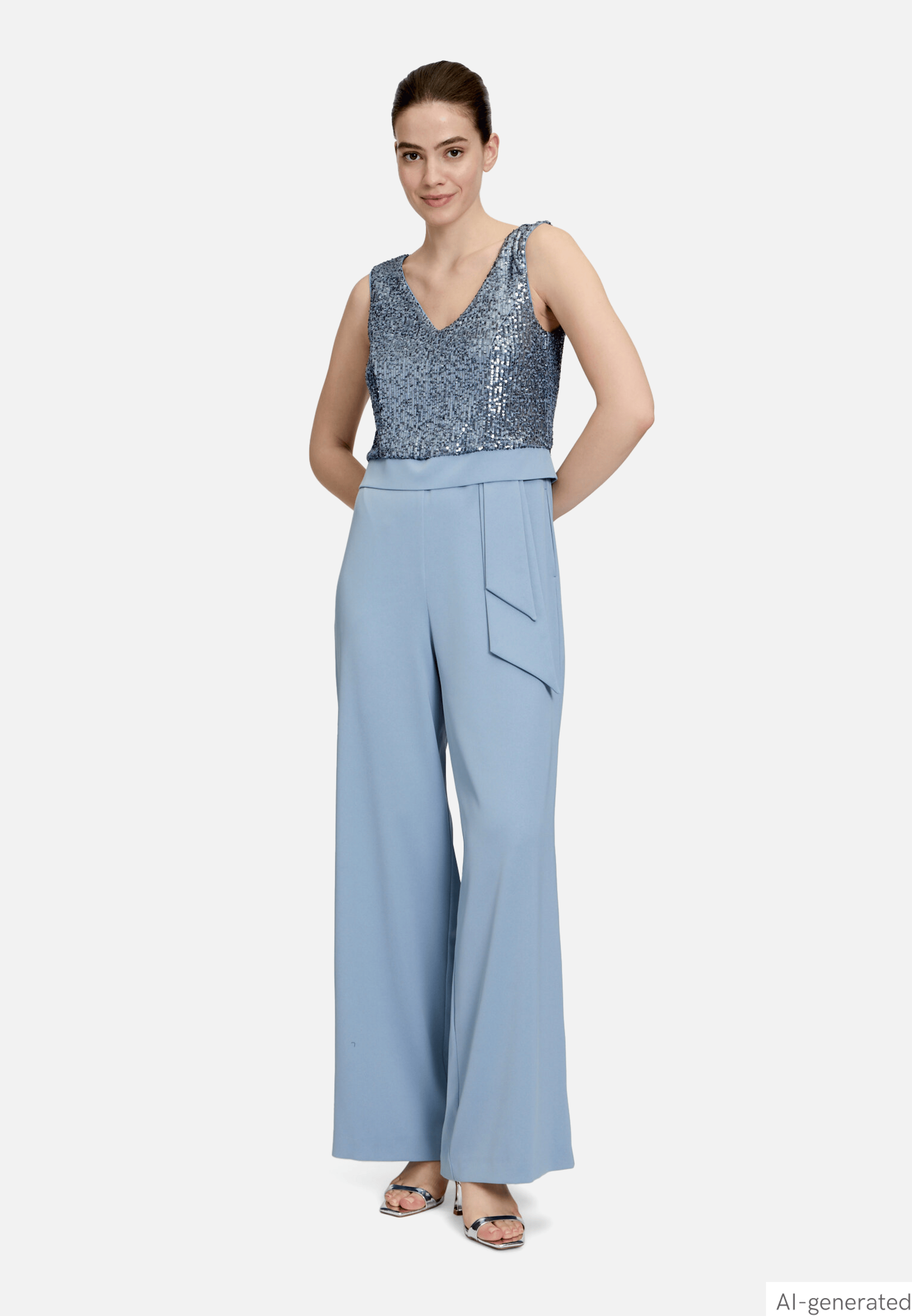 Jumpsuit mit Pailletten