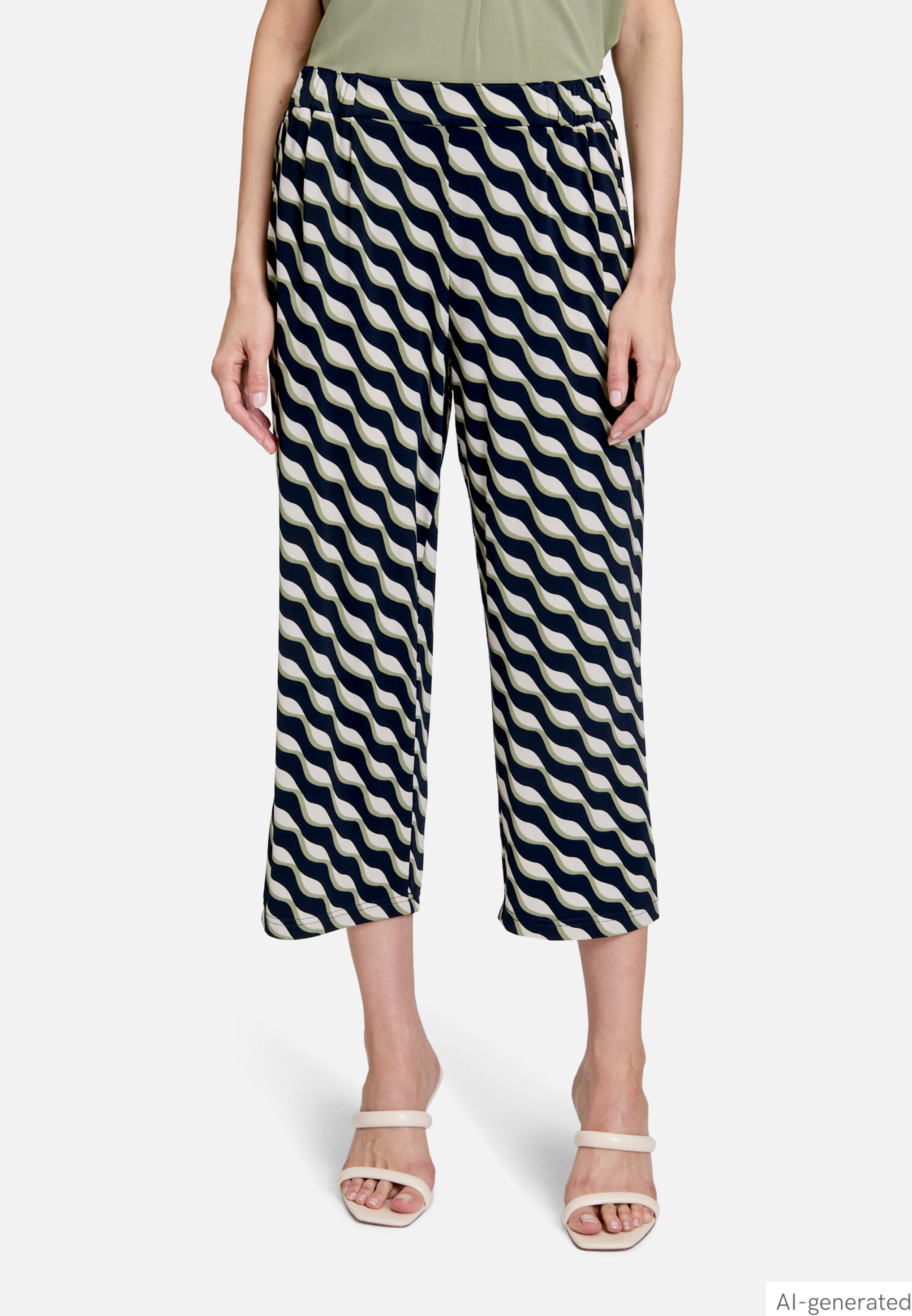 Schlupfhose mit Bundfalten