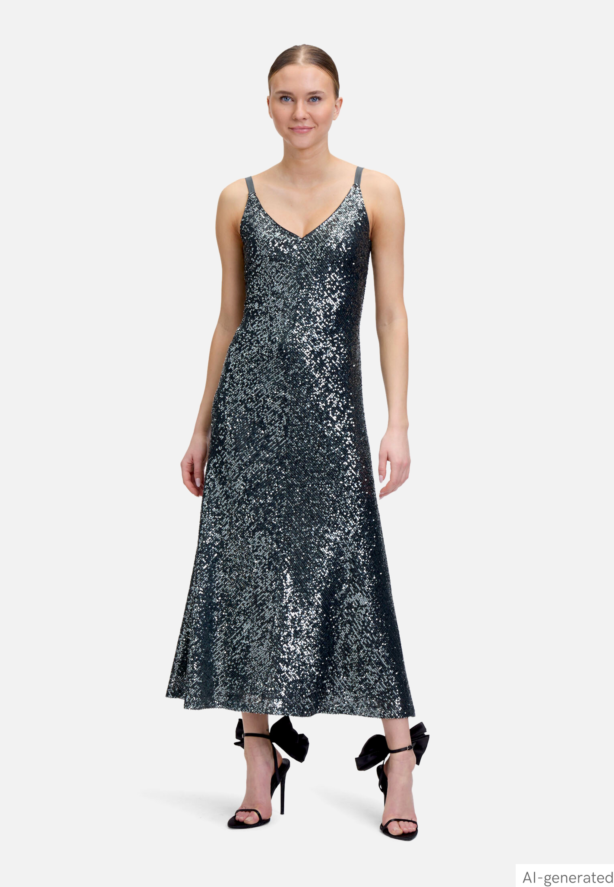 Abendkleid mit Pailletten
