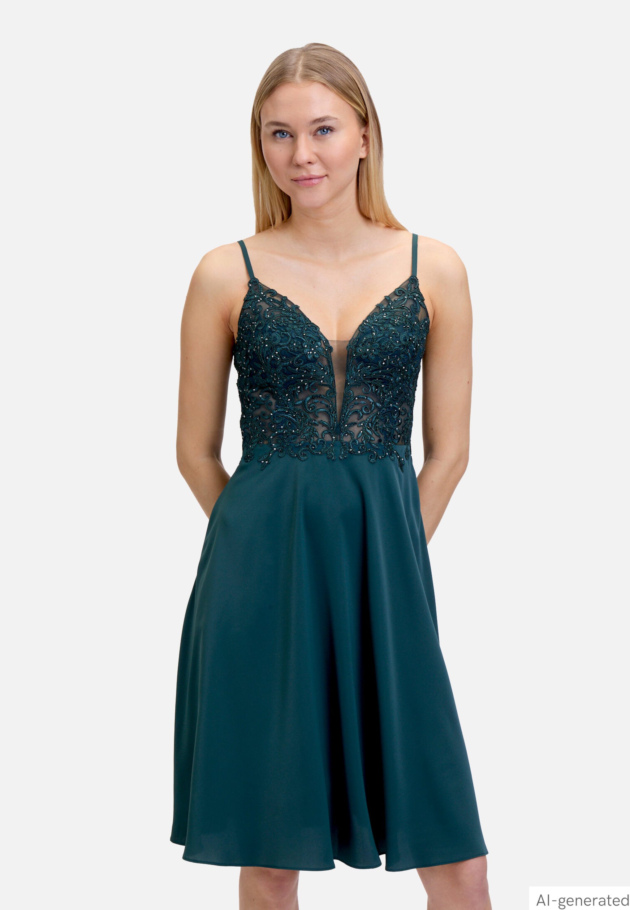 Abendkleid mit Stickerei