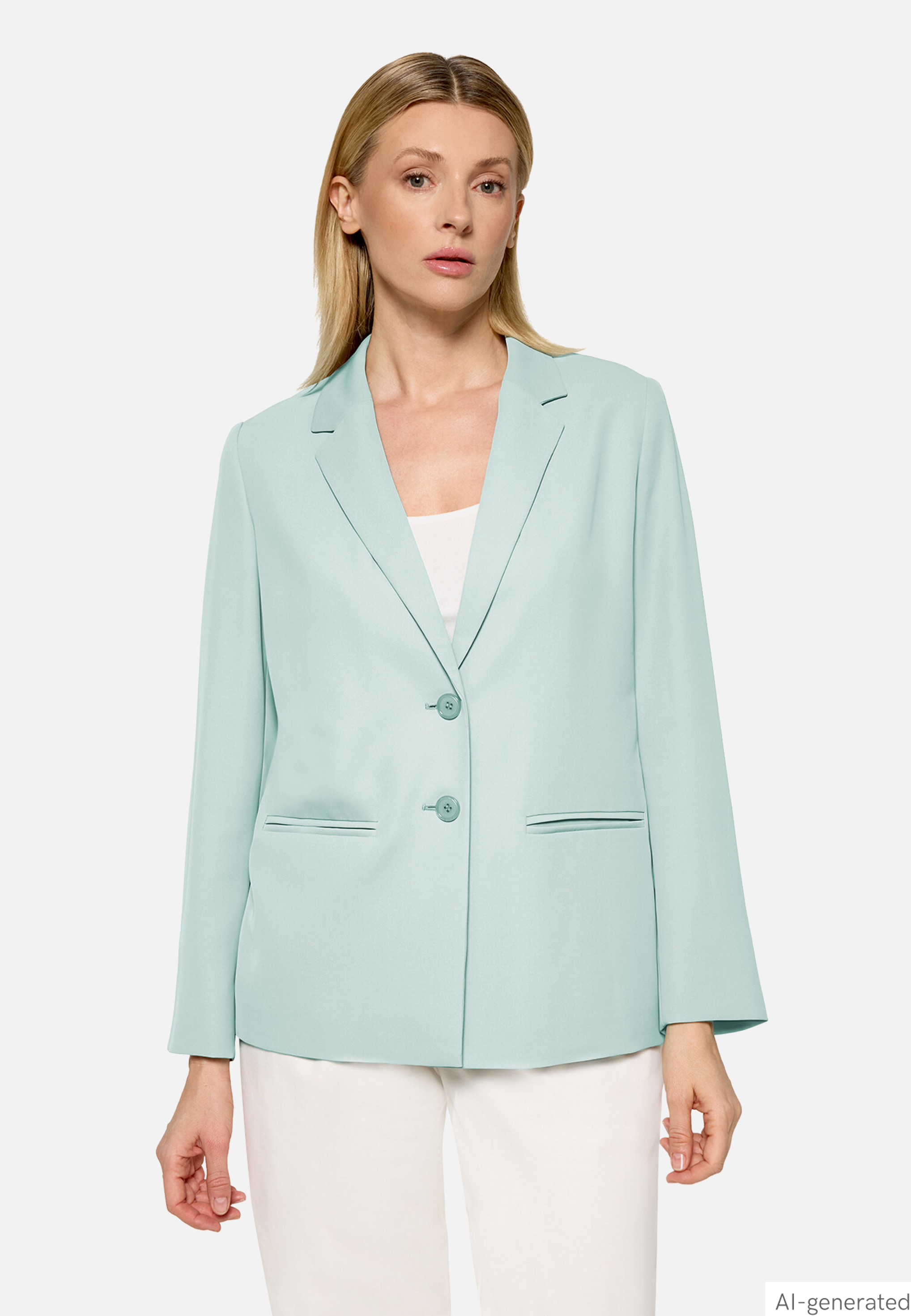 Longblazer mit Reverskragen