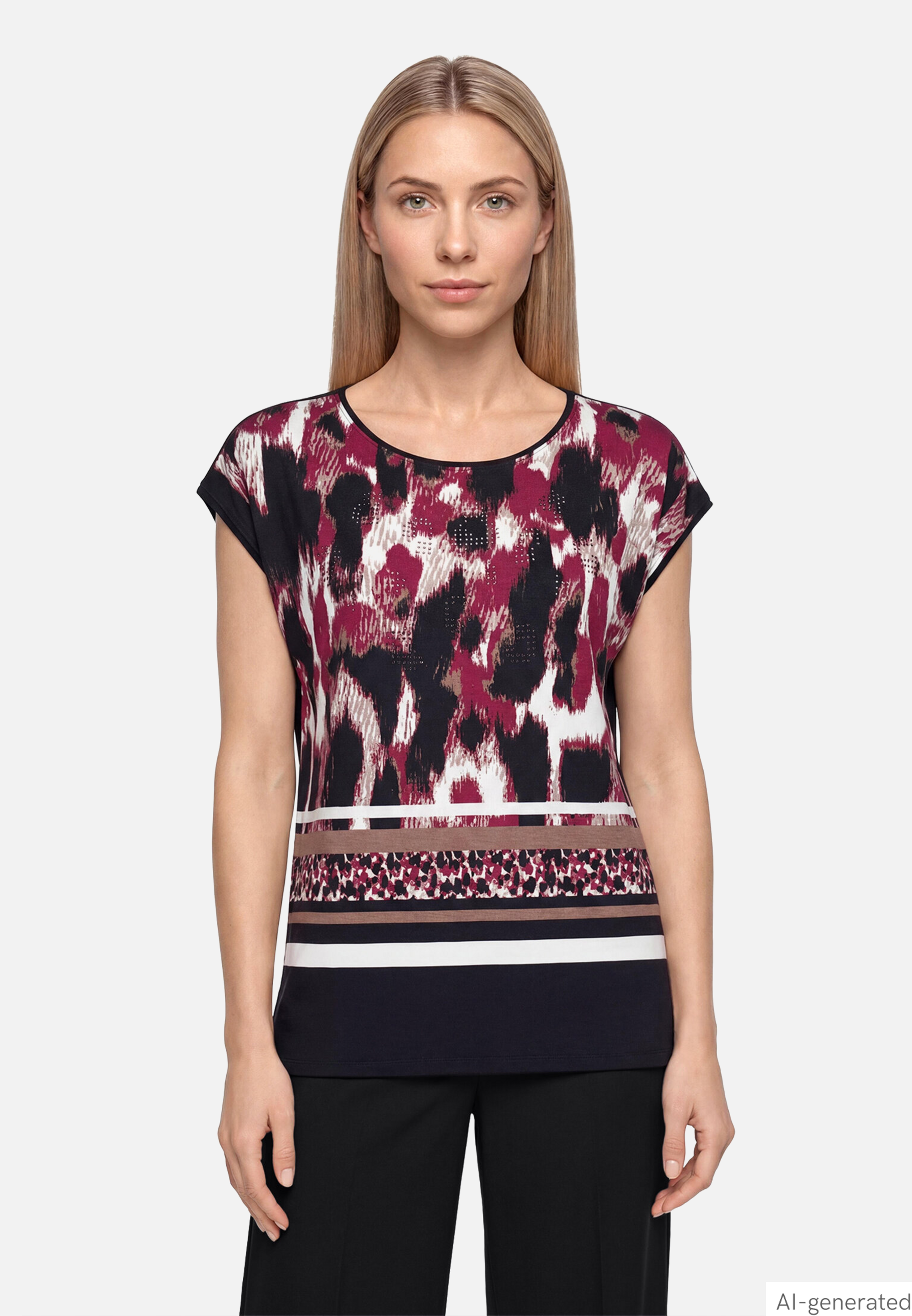 Shirt mit Print und Rundhalsausschnitt