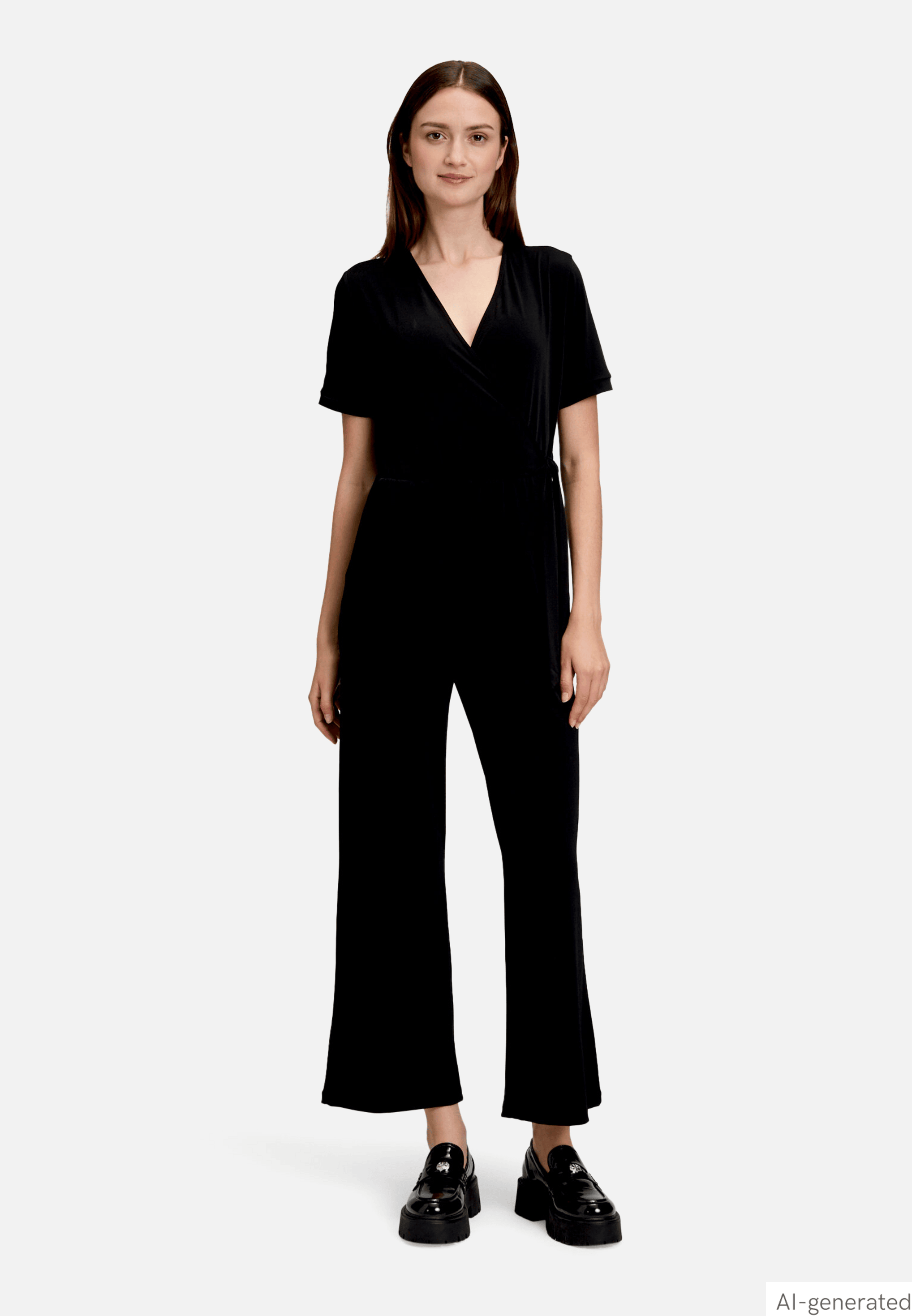 Jumpsuit mit Bindegürtel