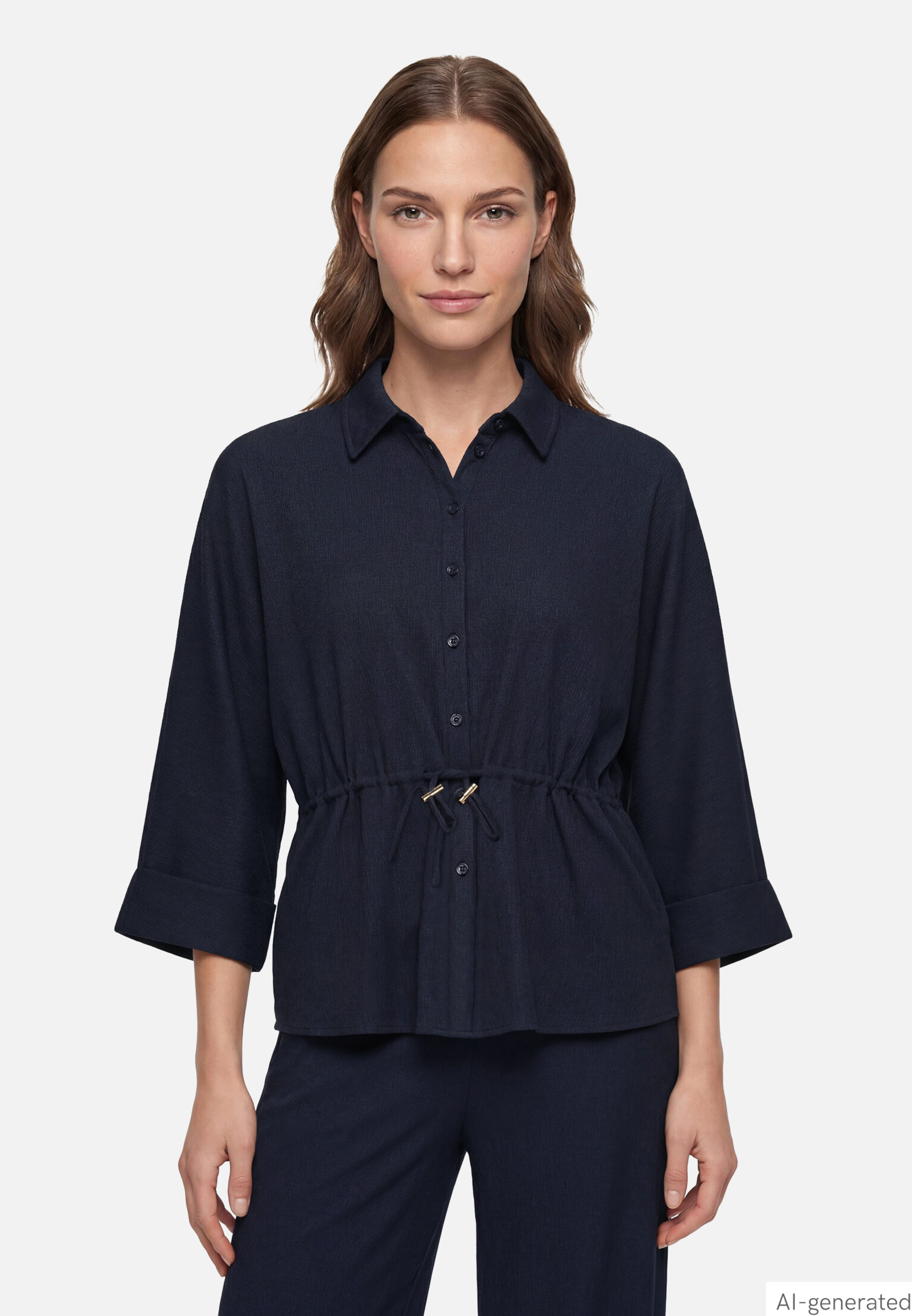 Hemdbluse mit Gürtel