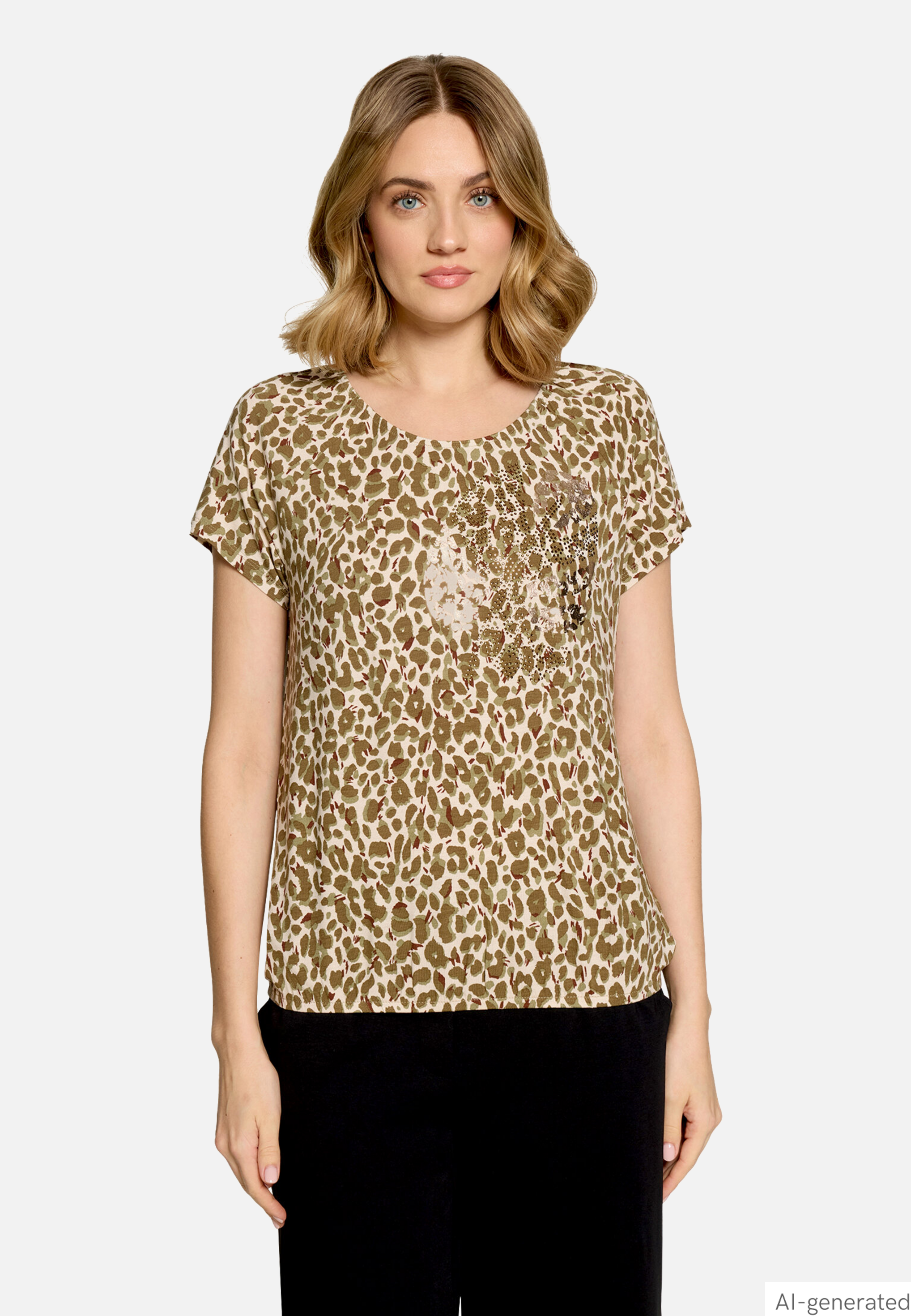 Printshirt mit Gummizug