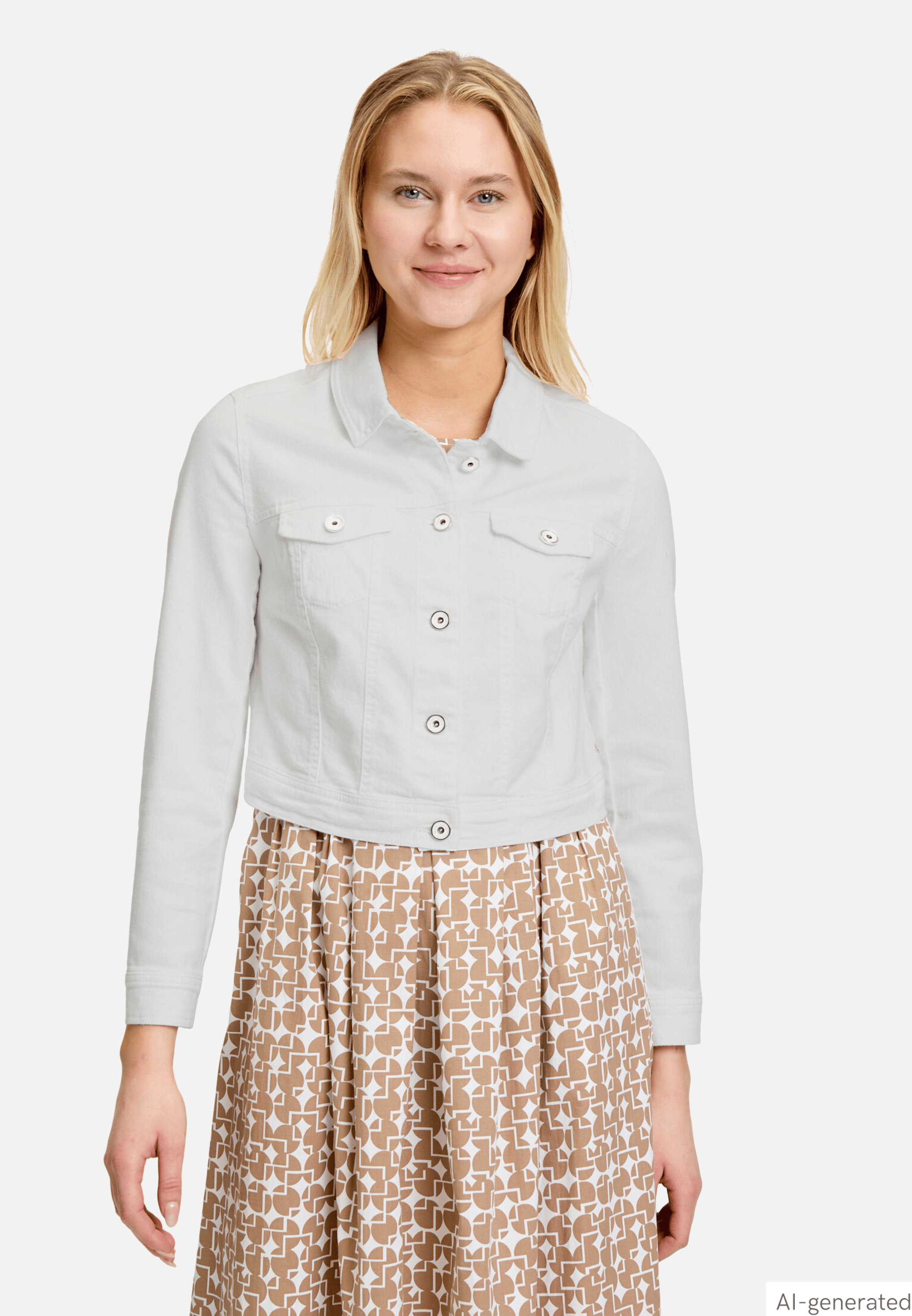 Jeansjacke mit Waschung