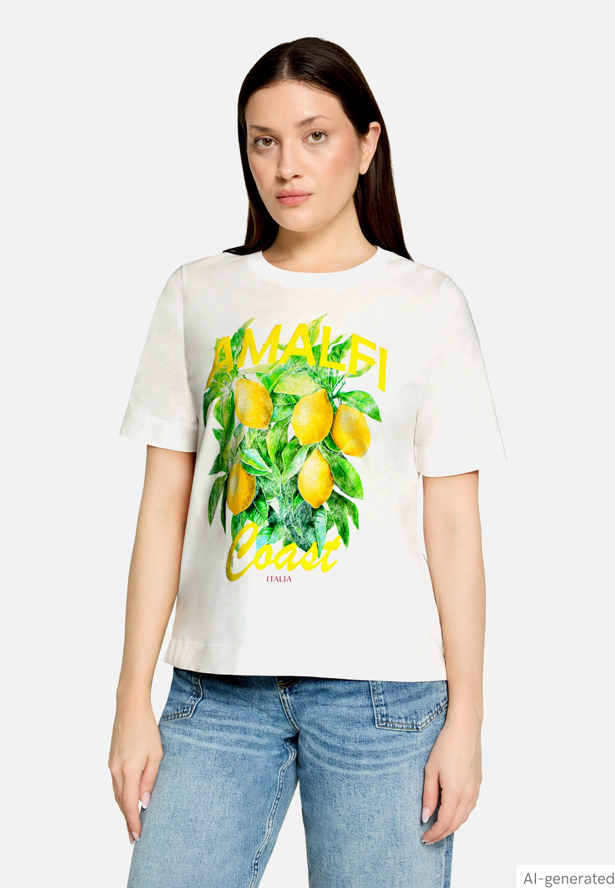 Kurzarm-Shirt mit Rundhalsausschnitt