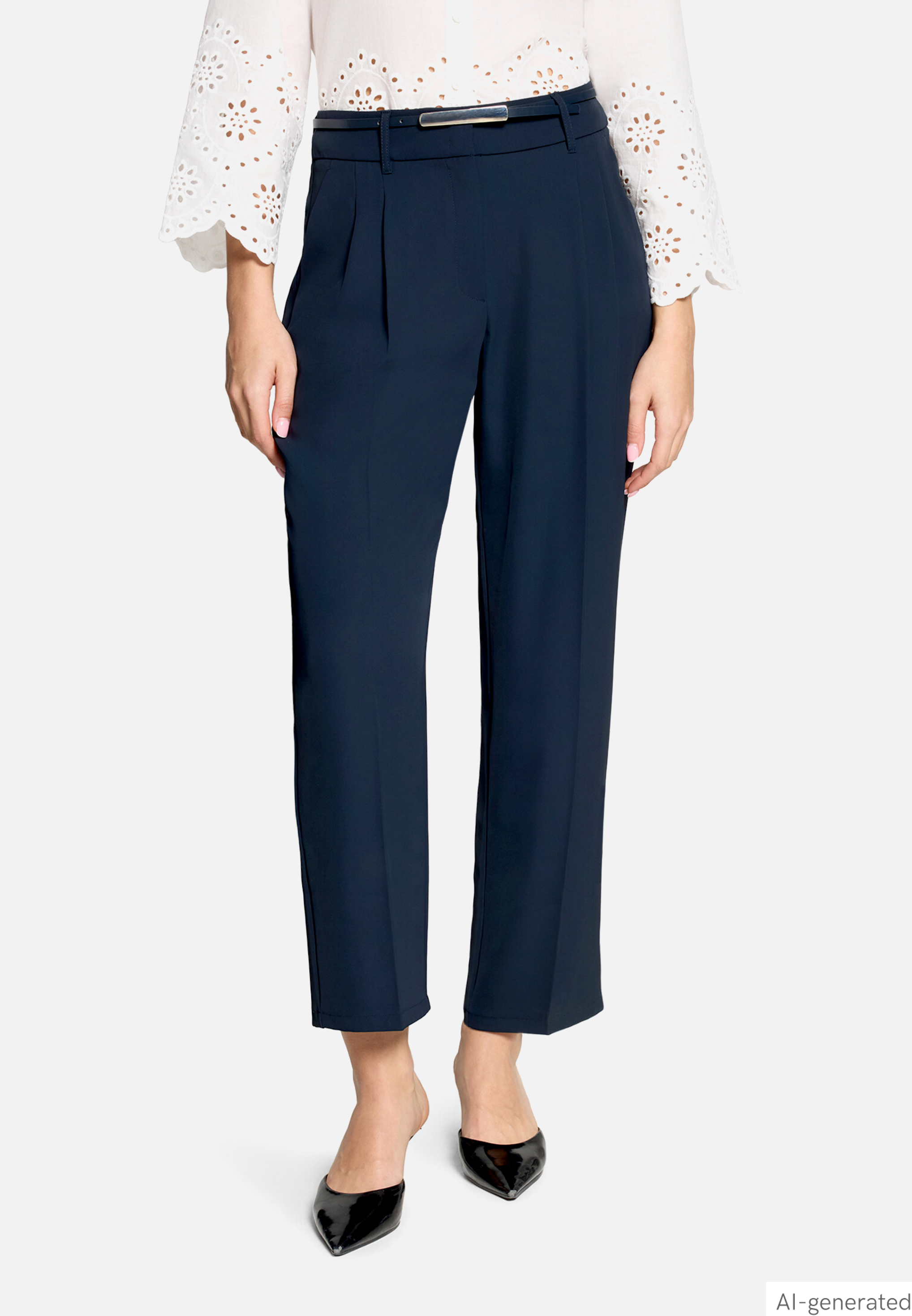 Stoffhose unifarben