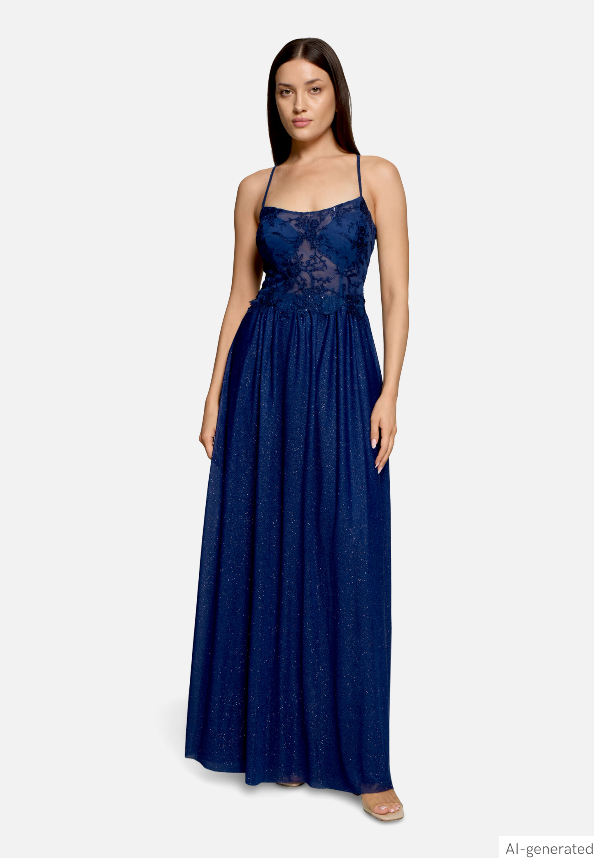 Abendkleid im Glitzer-Look