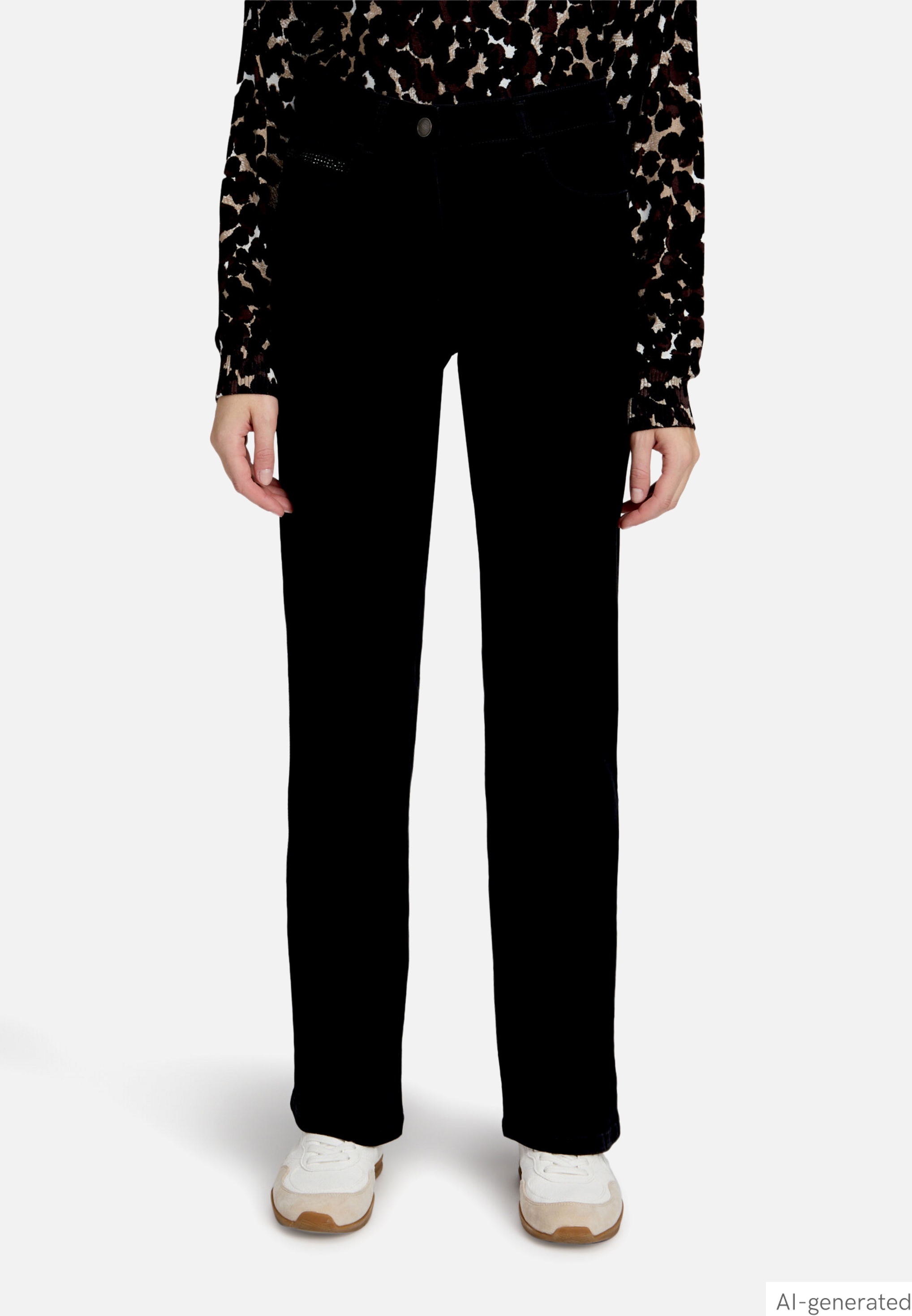 Casual-Hose mit Strass