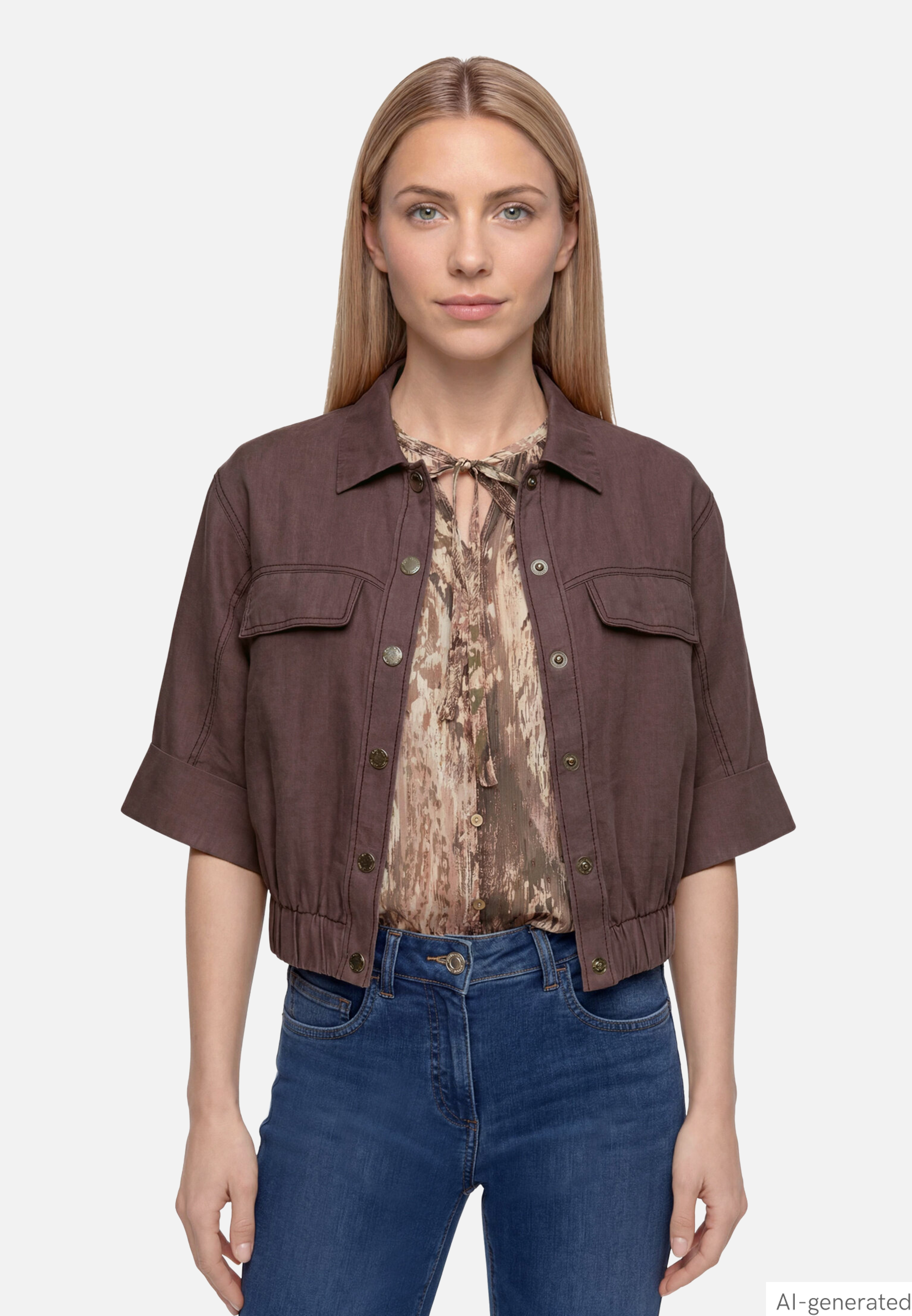 Blouson 3/4 Arm mit Knöpfen