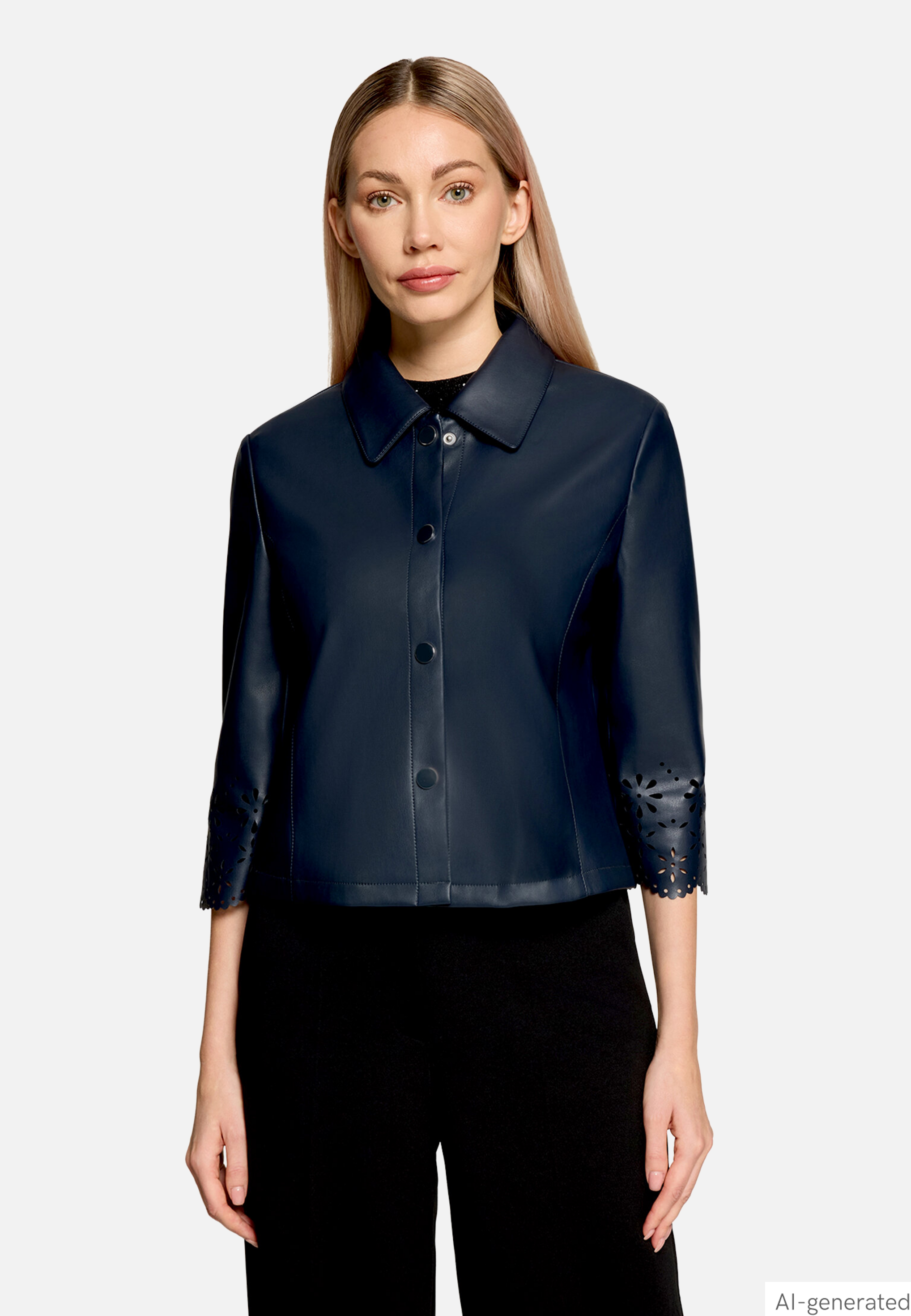 Blazer-Jacke mit Reißverschluss