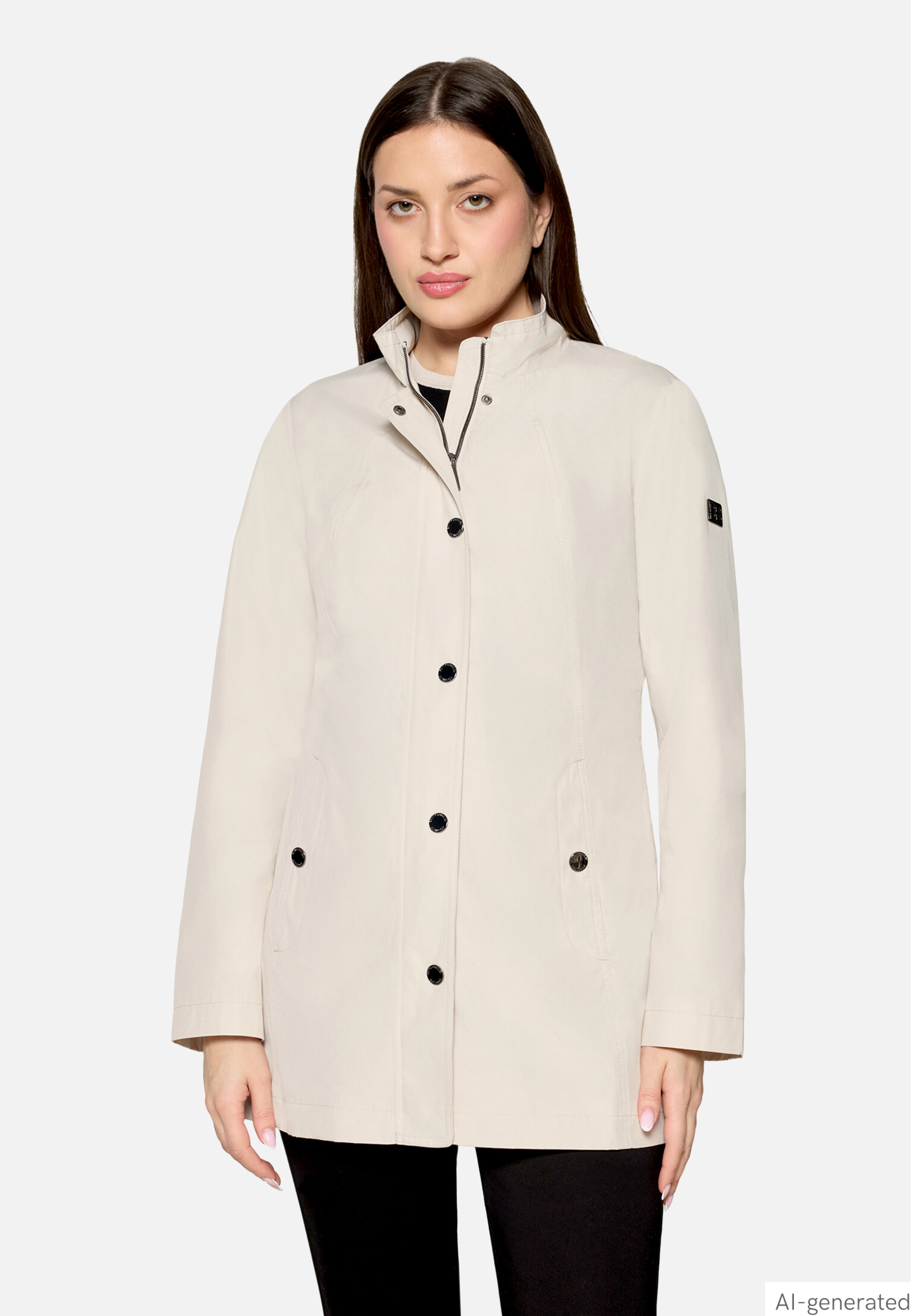 Outdoorjacke mit Stehkragen