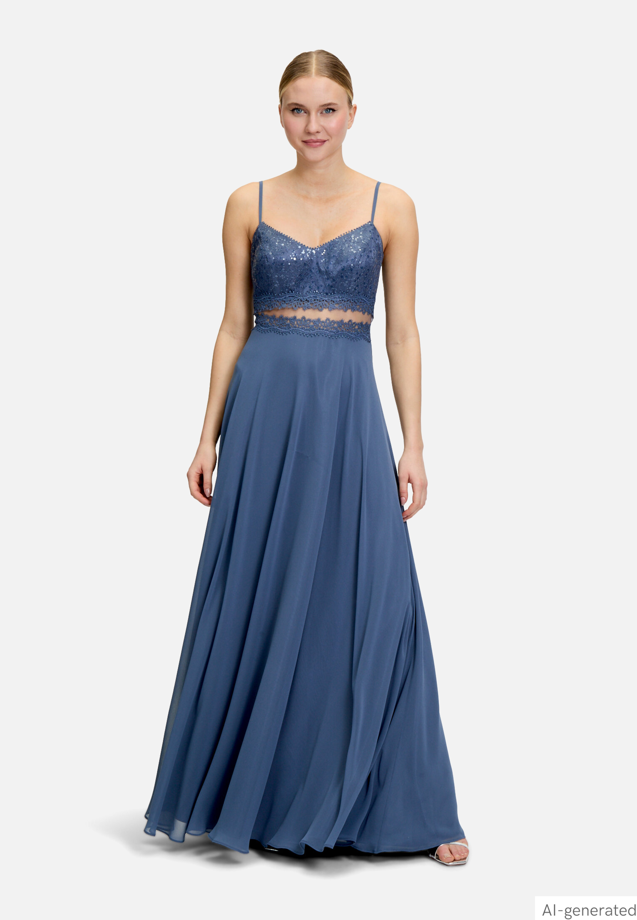 Abendkleid mit Spitze