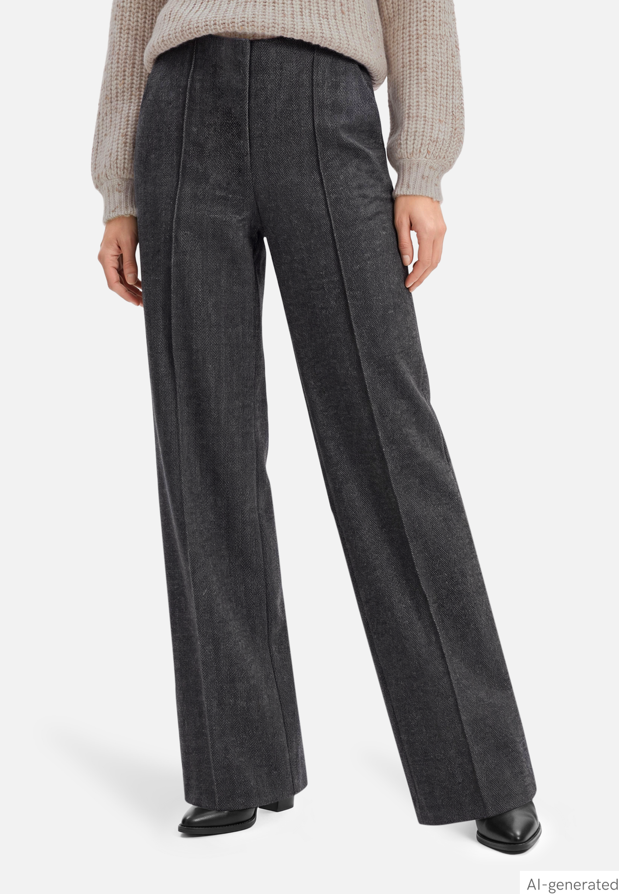 Wide Leg Hose  mit Biese und Gummibund