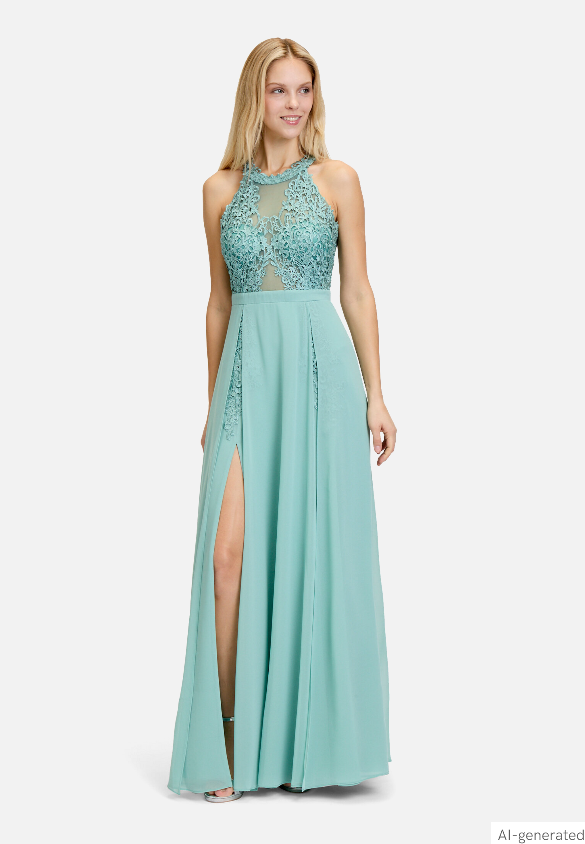 Abendkleid mit Placement