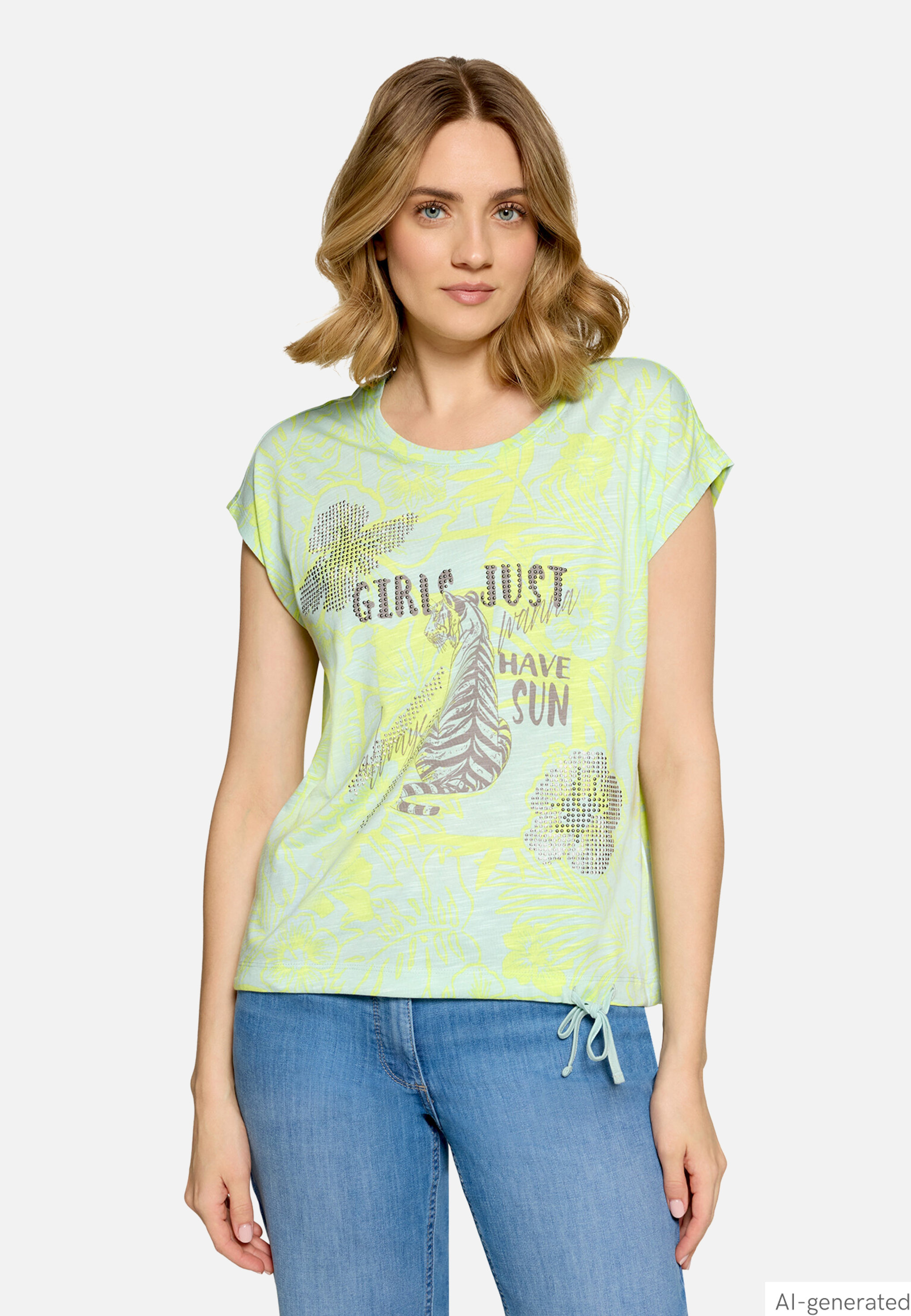 Casual-Shirt mit Tunnelzug