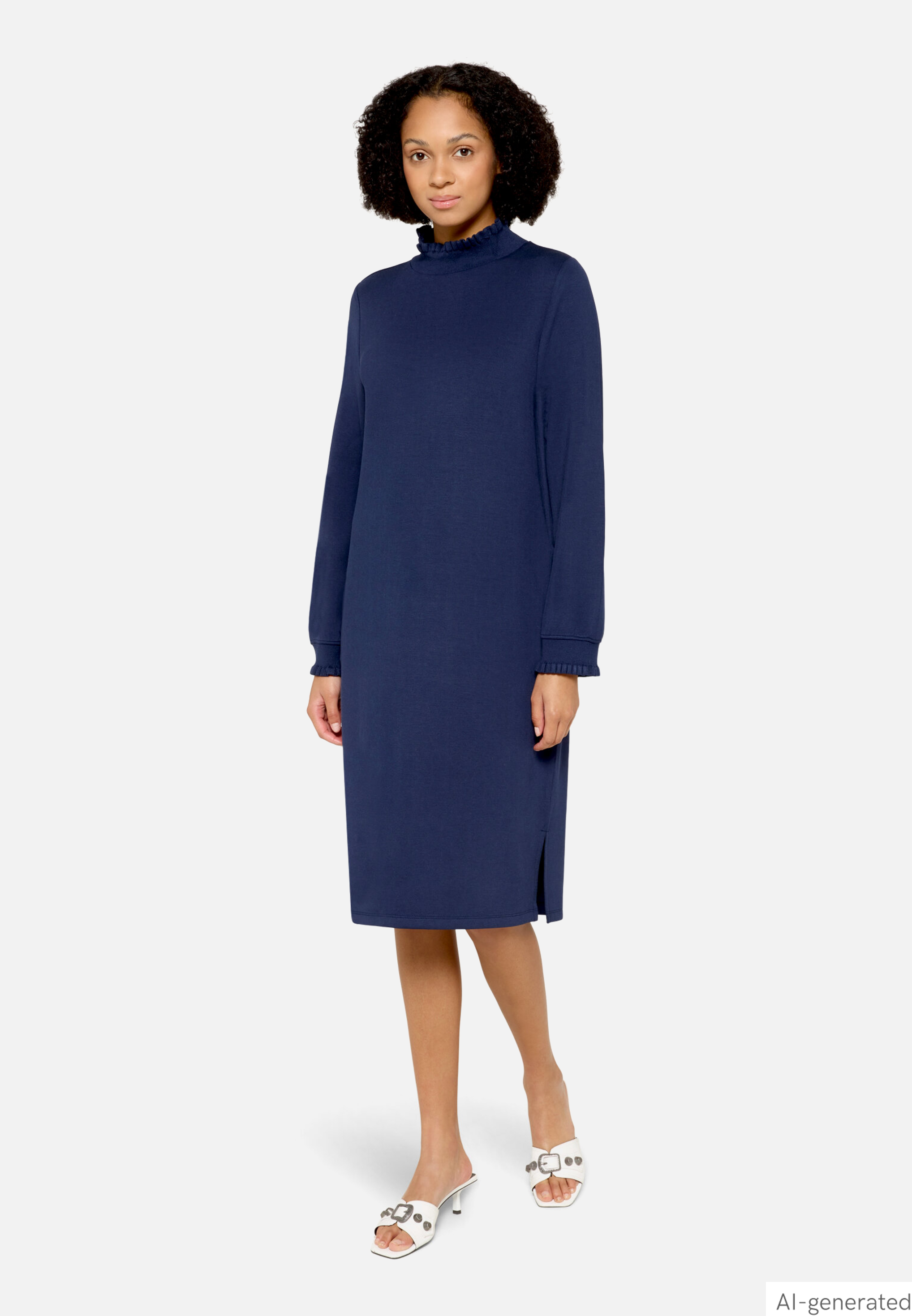 Casual-Kleid mit Eingrifftaschen