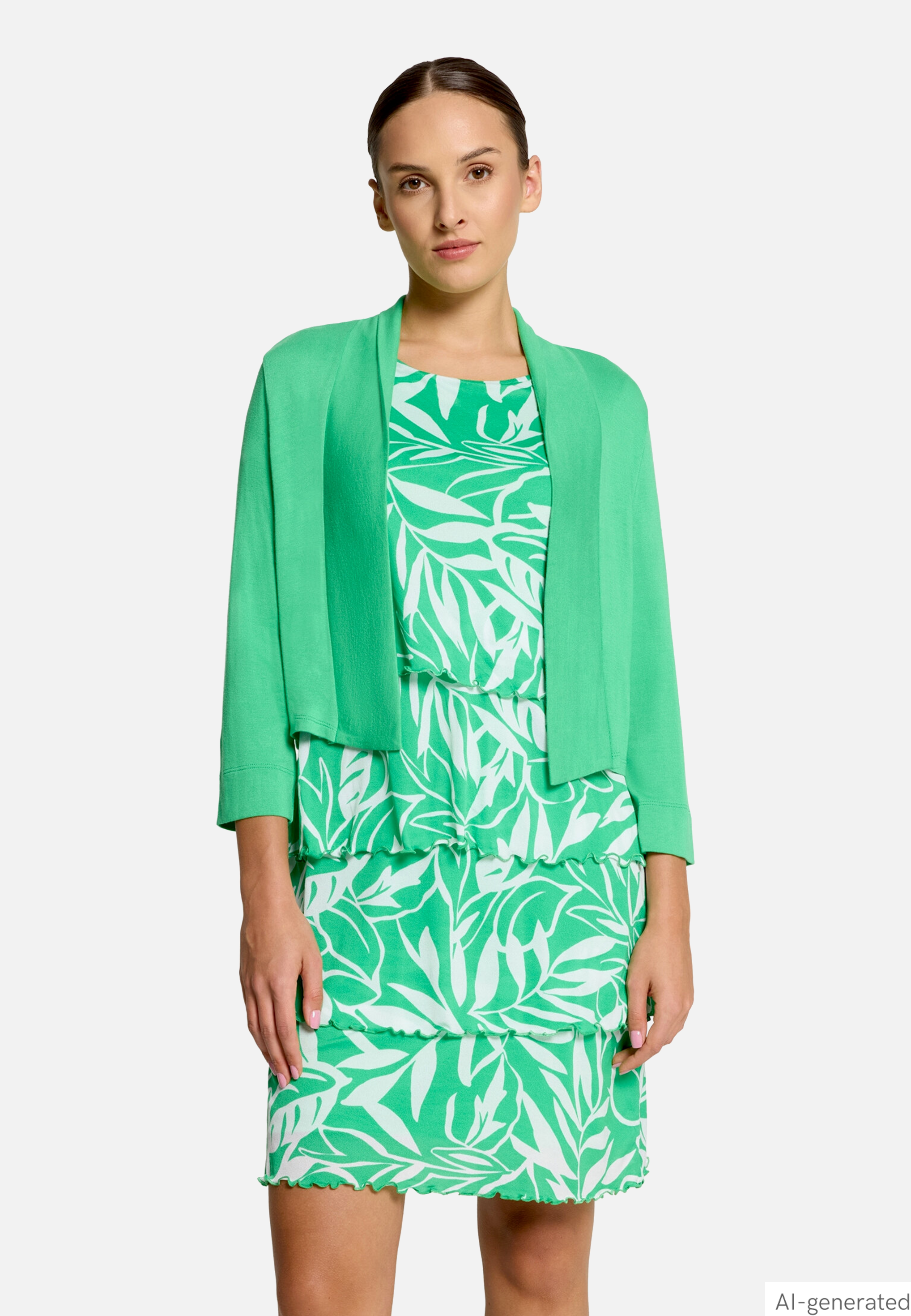 Shirtjacke mit 3/4 Arm