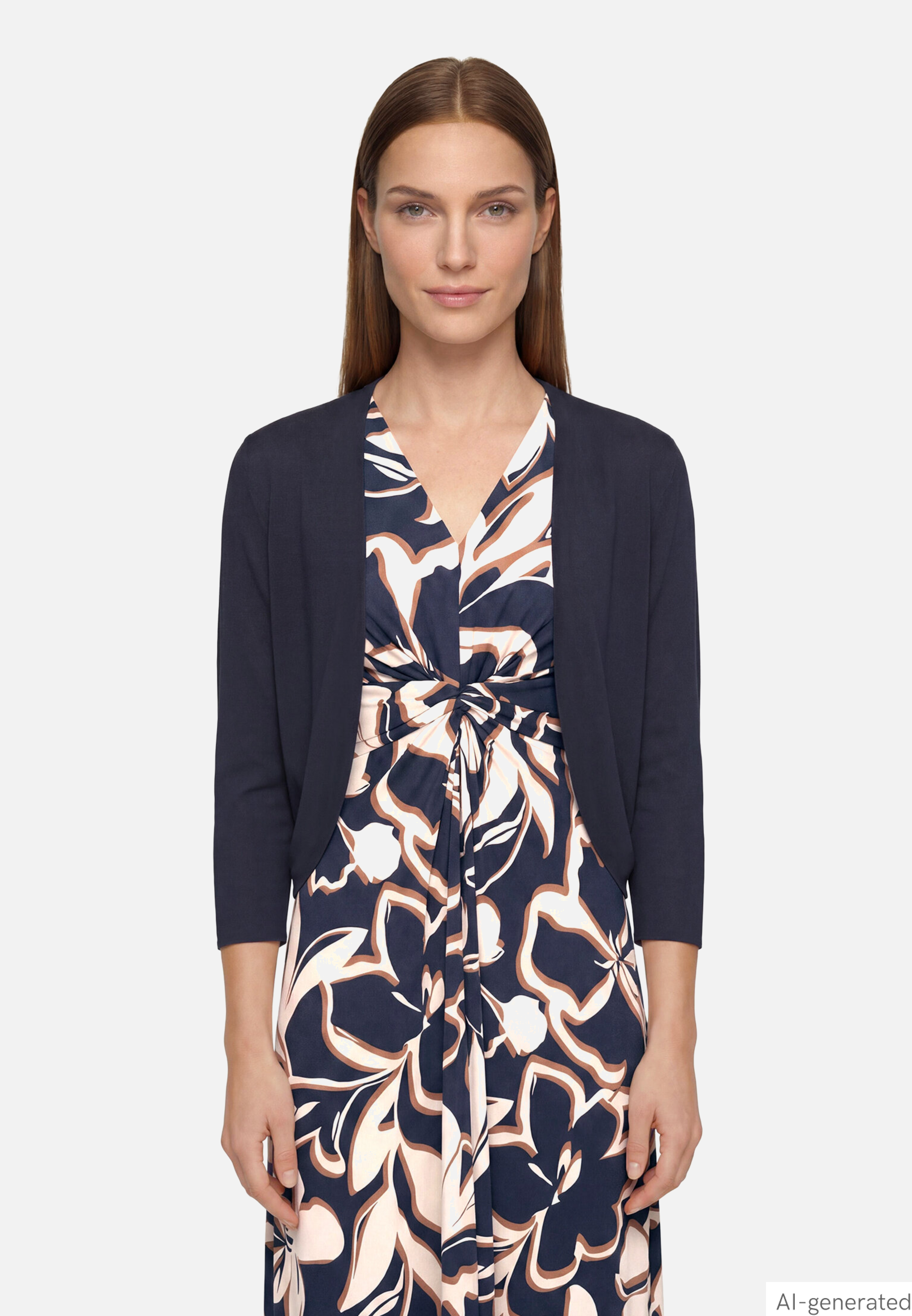 Bolero-Jacke mit 3/4 Arm