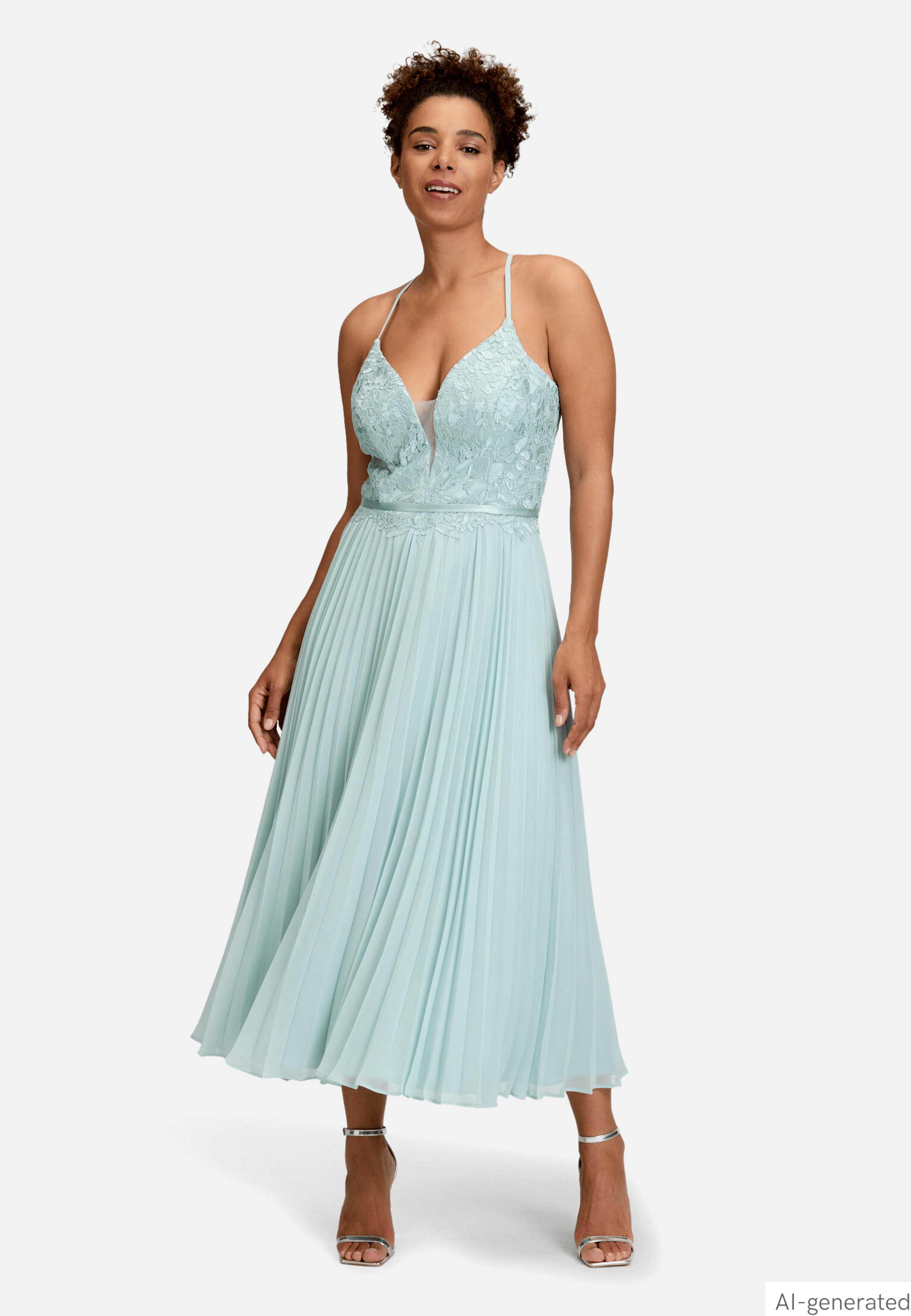 Abendkleid mit Stickerei