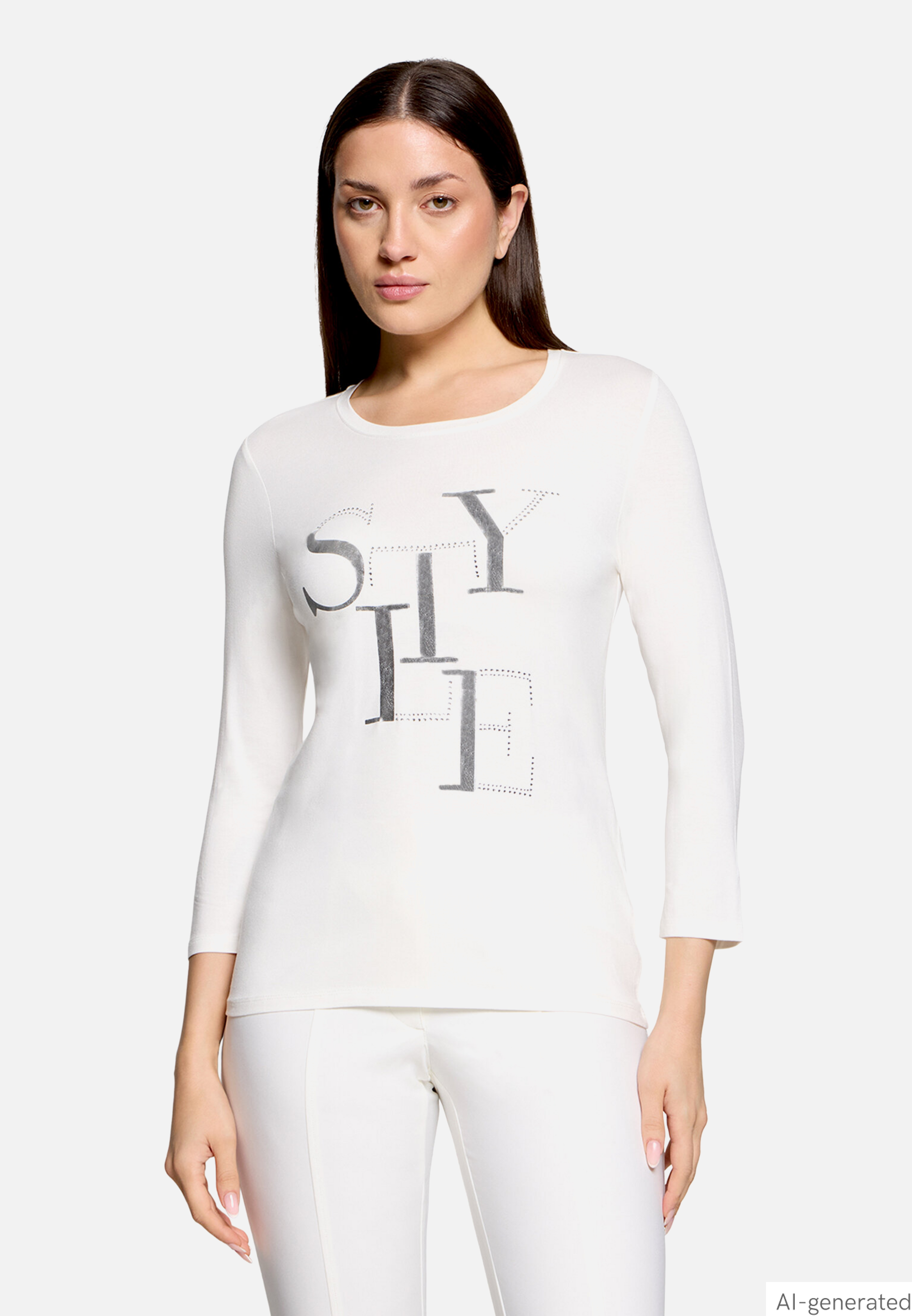Basic Shirt mit Placement