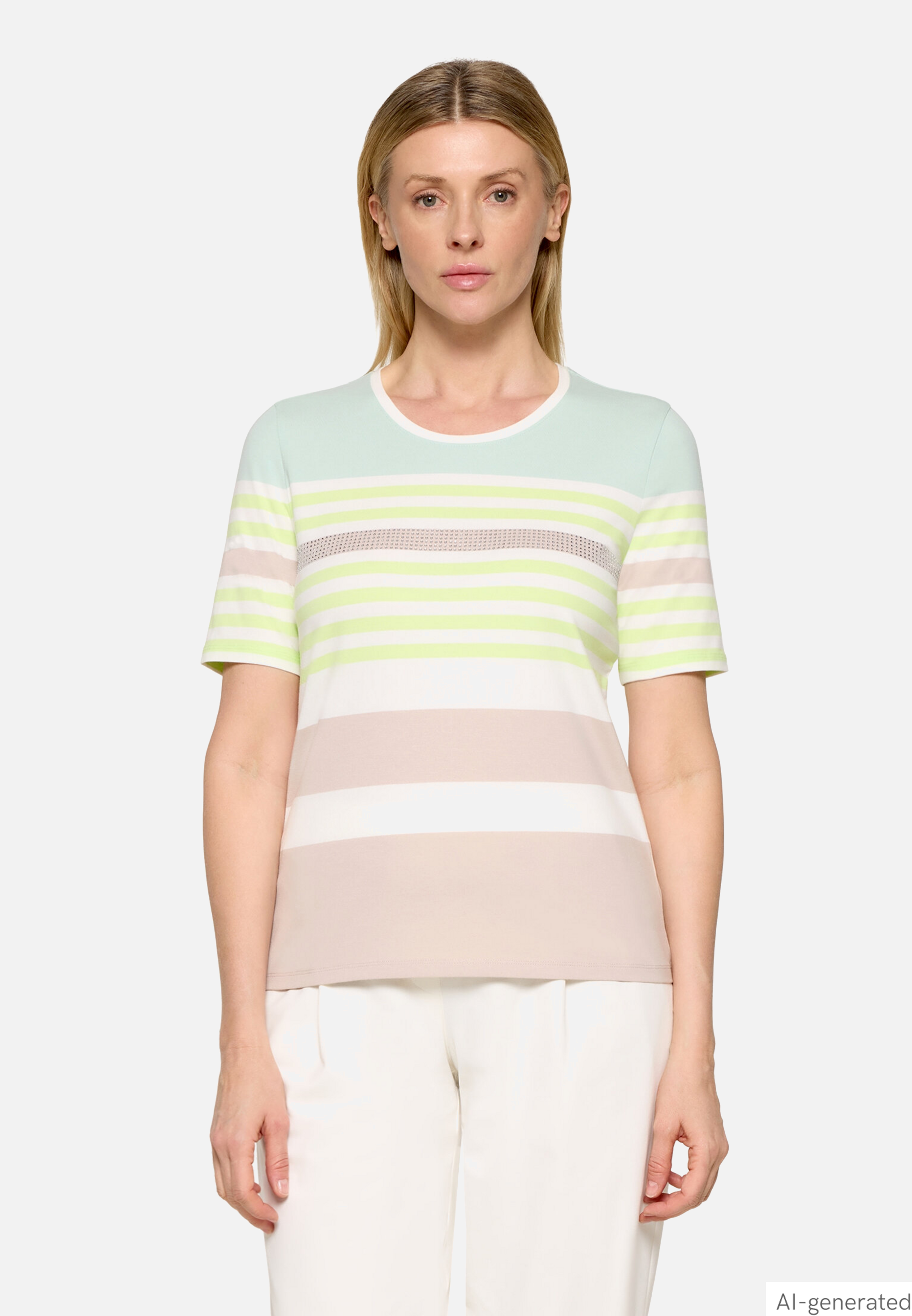 Basic Shirt Mit Ringel