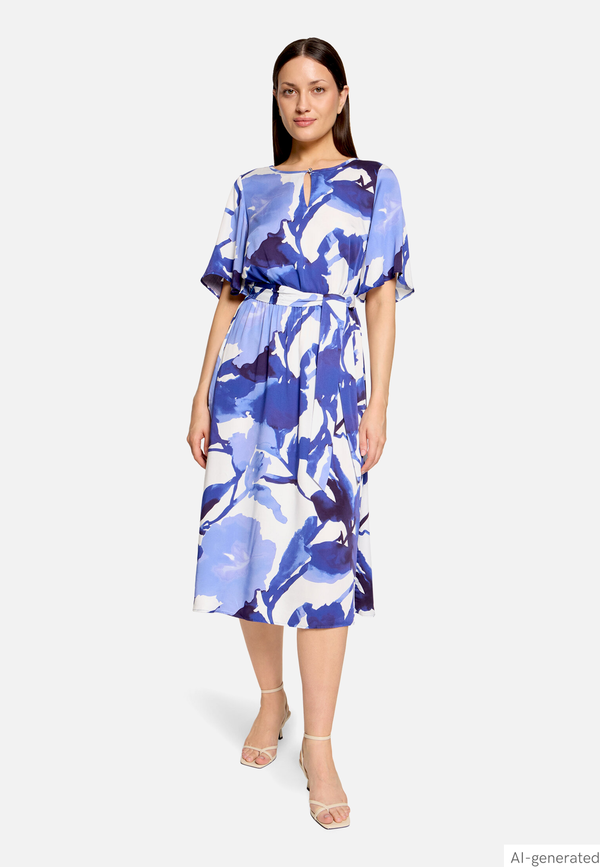 Sommerkleid mit Rundhalsausschnitt