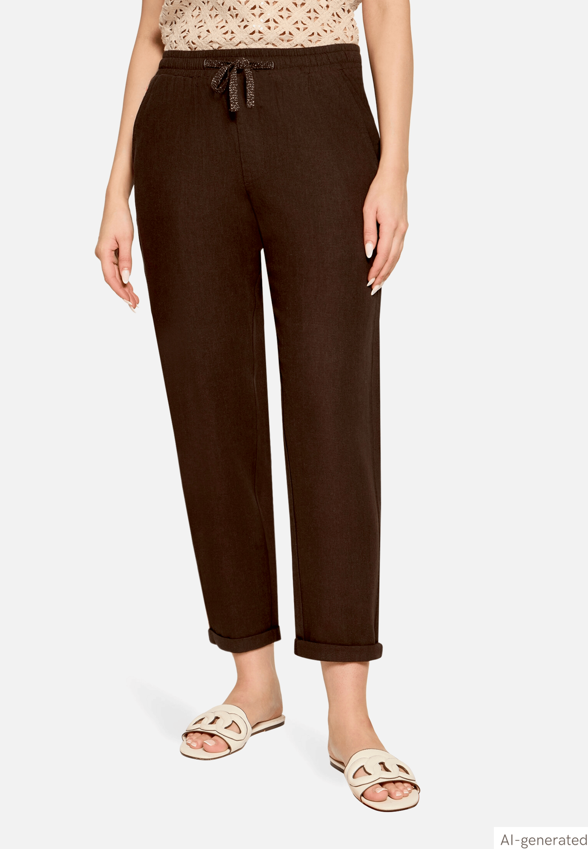 Leinenhose unifarben
