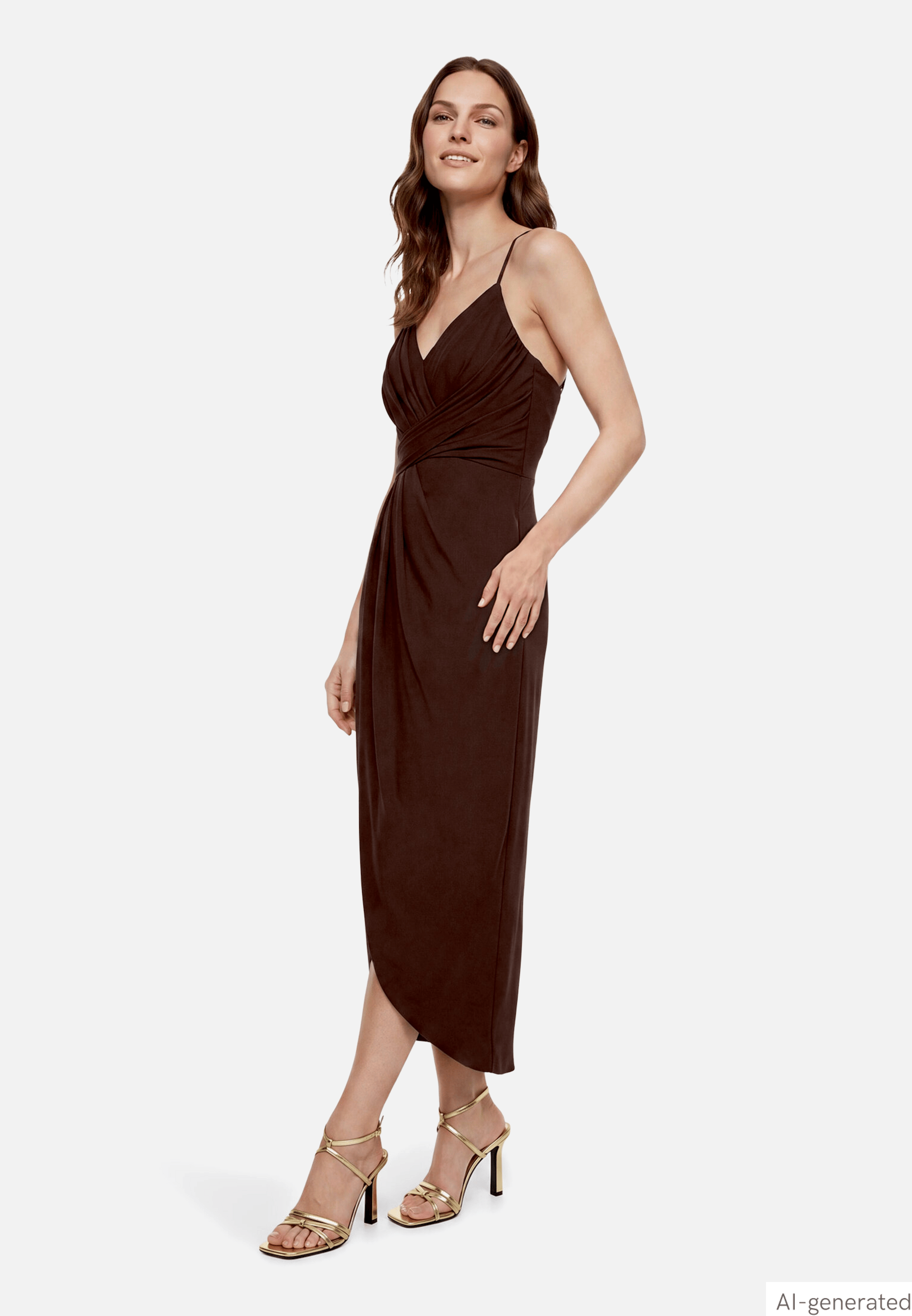 Abendkleid mit Raffung