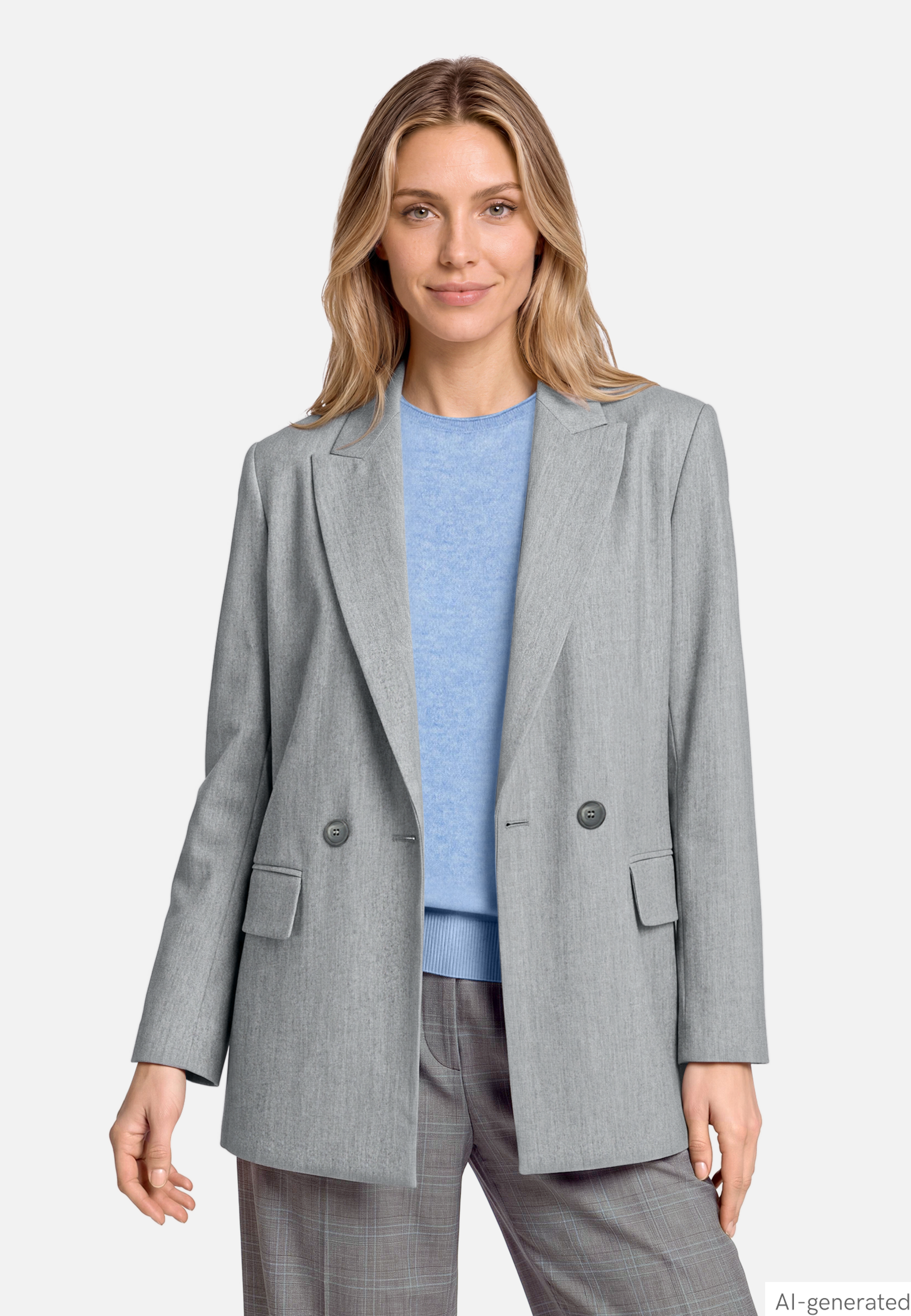 Longblazer mit Taschen