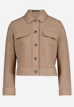 Blazer-Jacke mit aufgesetzten Taschen