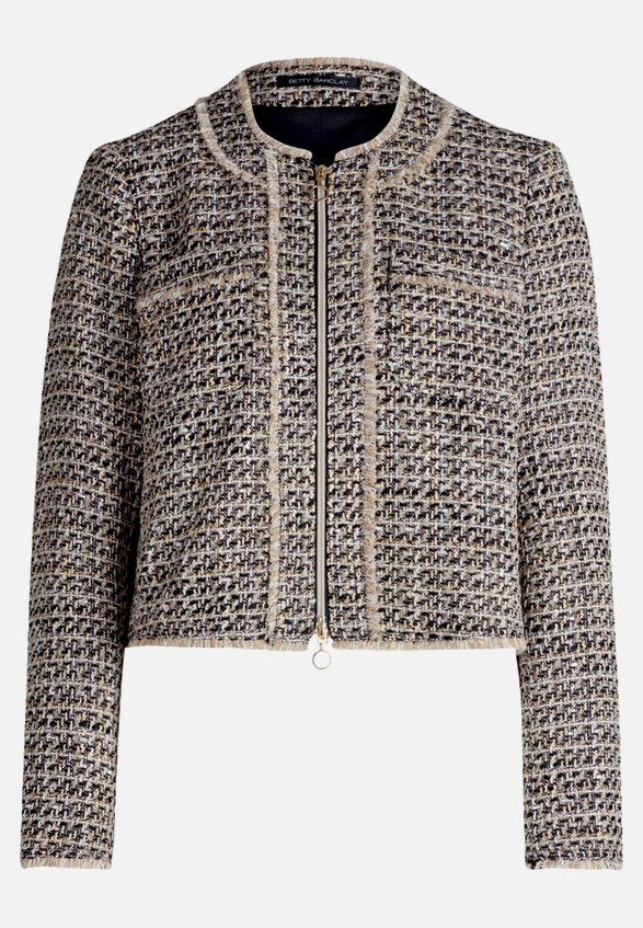 Blazer-Jacke mit Fransen / Vorderseite