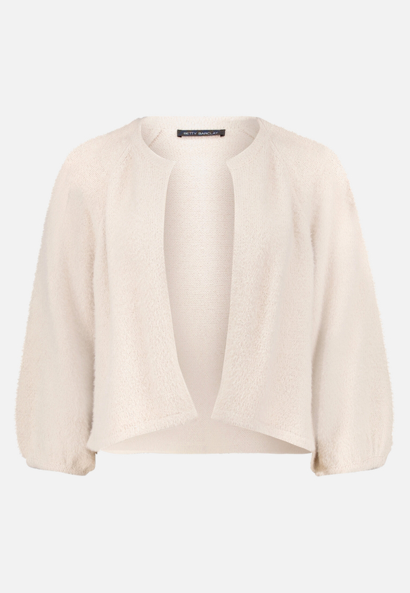 Flauschige Strickjacke  mit 3/4 Arm  / Vorderseite