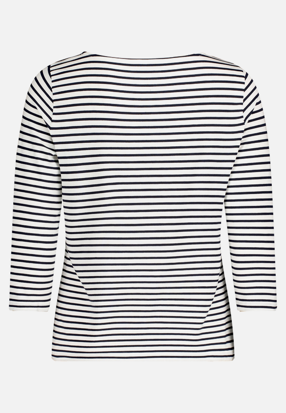 Basic Shirt mit Ringel / Rückseite