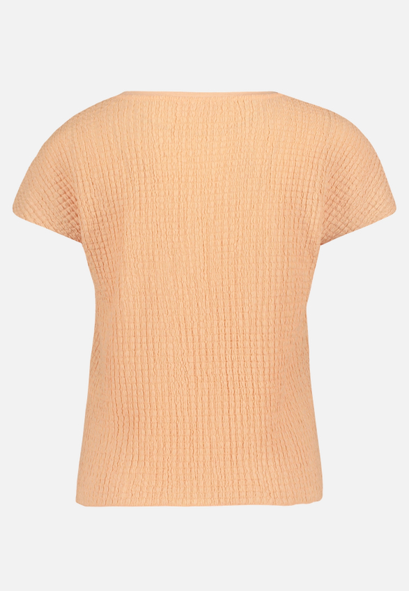 Strukturshirt mit U-Boot-Ausschnitt / Rückseite