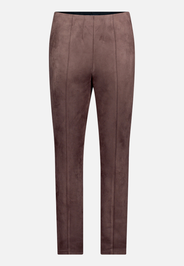 Kunstlederhose aus Velour / Vorderseite