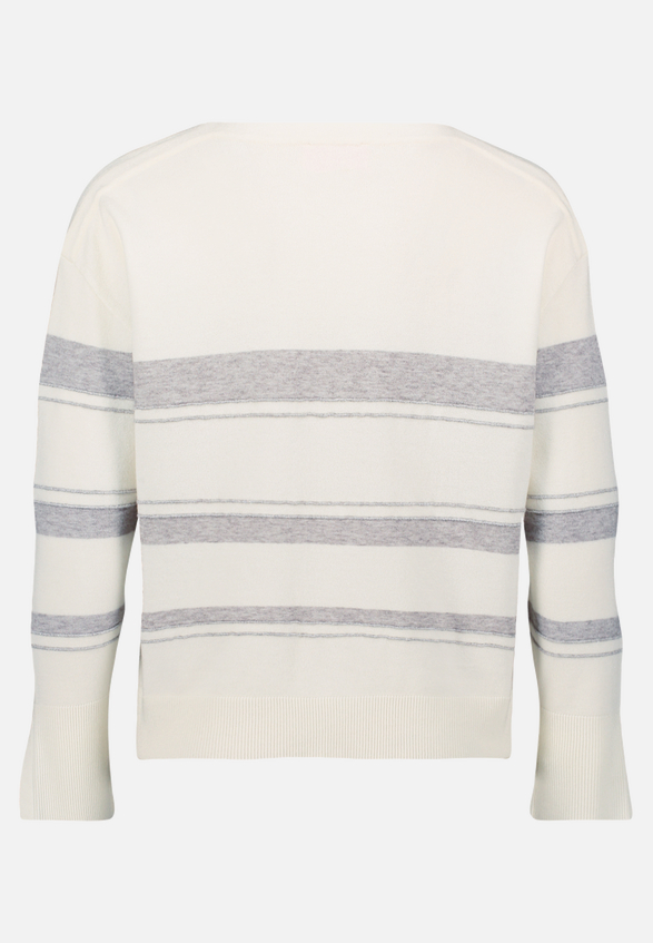 Feinstrickpullover mit Lurexfaden / Rückseite