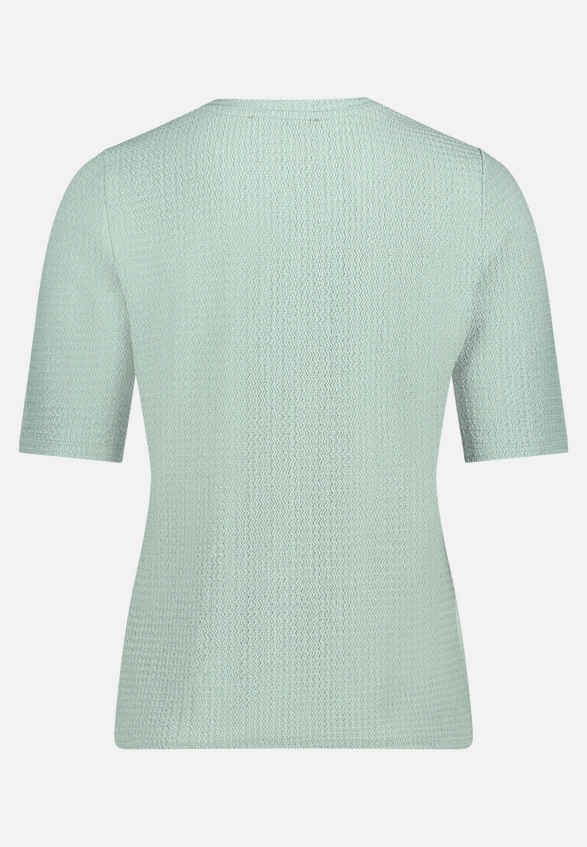 Strukturshirt mit Rundhalsausschnitt / Rückseite