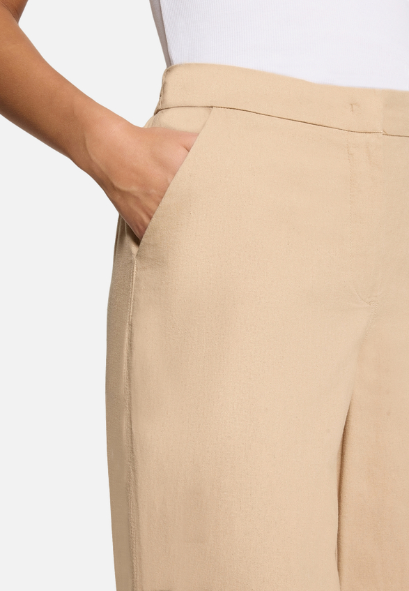Leinenhose unifarben / Detailbild