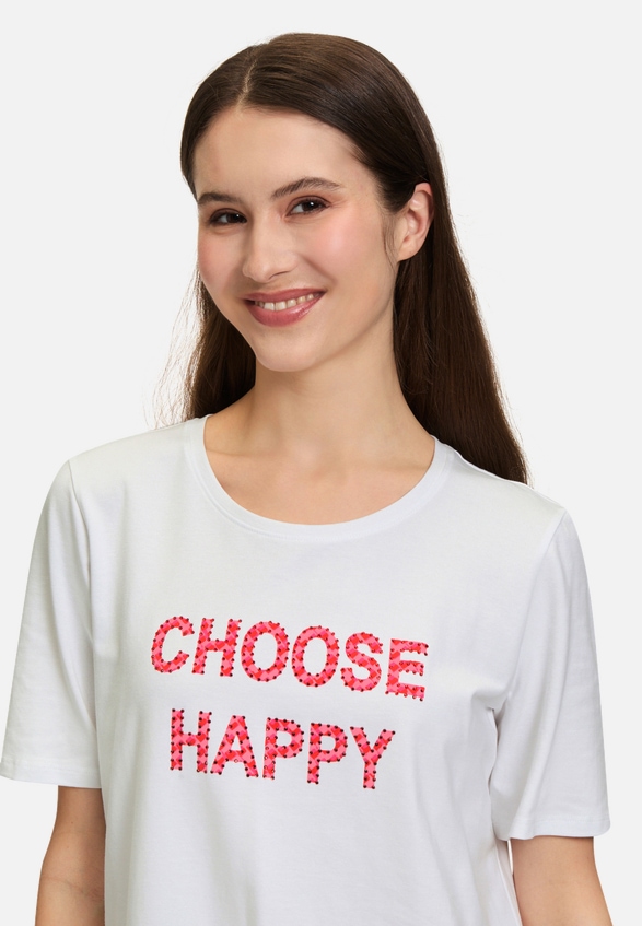 Basic Shirt mit Aufdruck / Detailbild