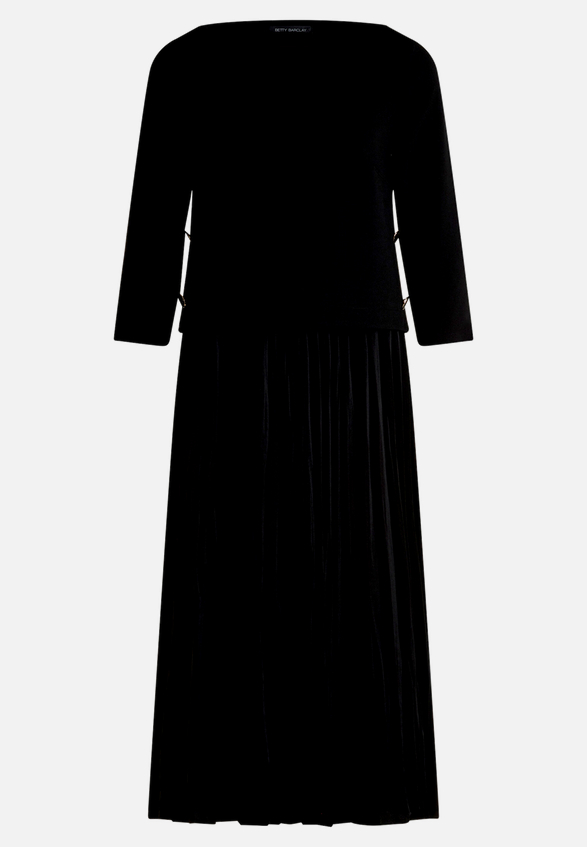 Jerseykleid mit Plissee / Vorderseite
